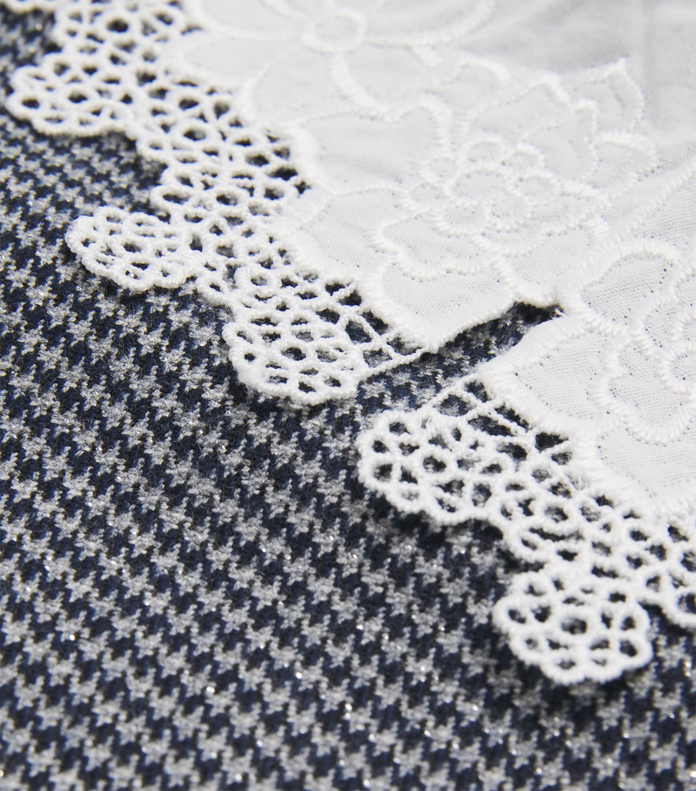 Collared Houndstooth Dress (3 Months-4 Years) 4MARINE Image 3