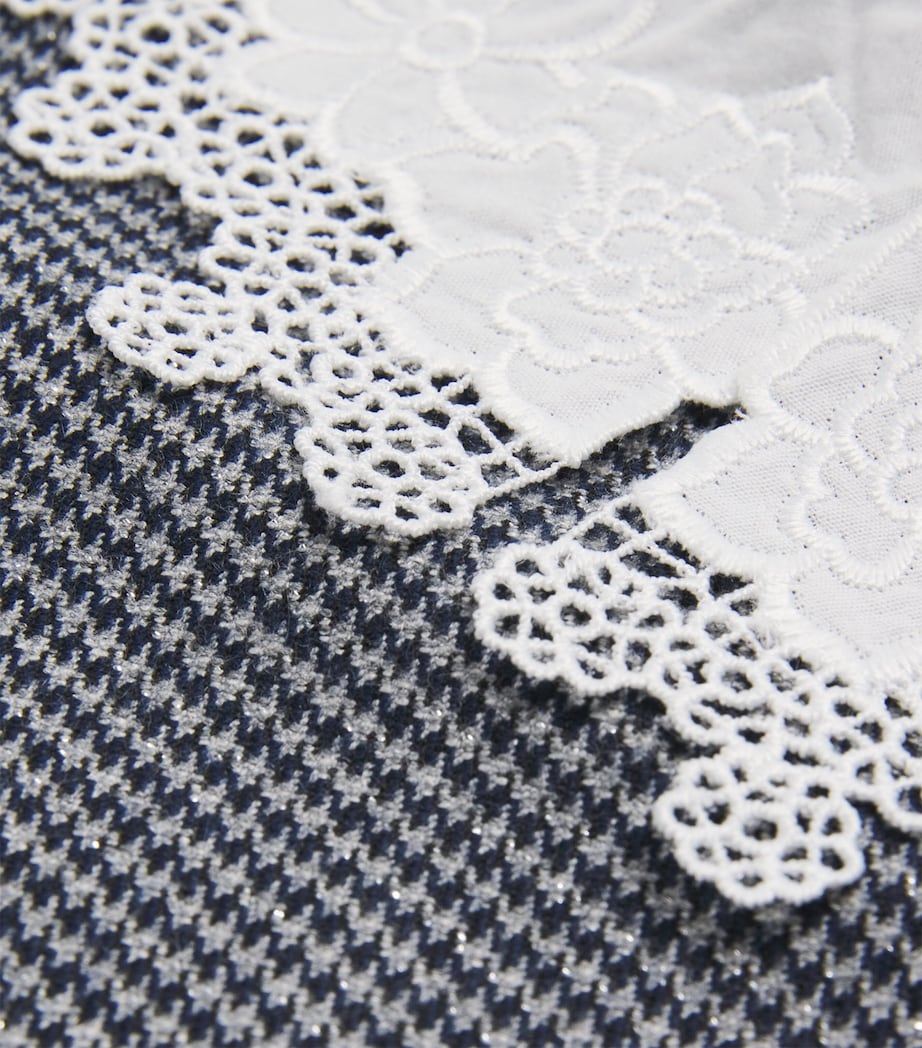 Collared Houndstooth Dress (3 Months-4 Years) 4MARINE Image 3