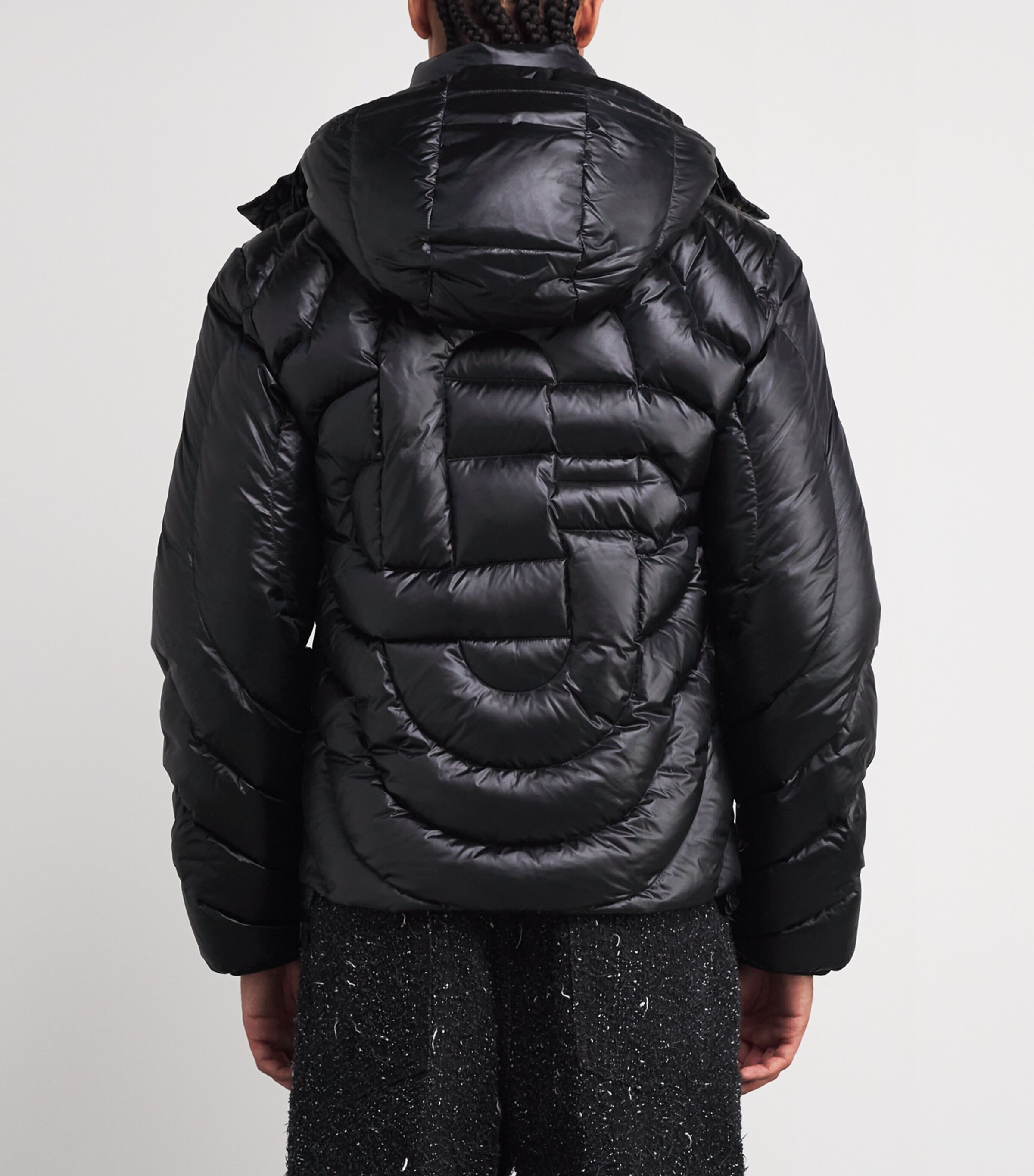 Down Monogram Puffer Jacket BLACK Image 4
