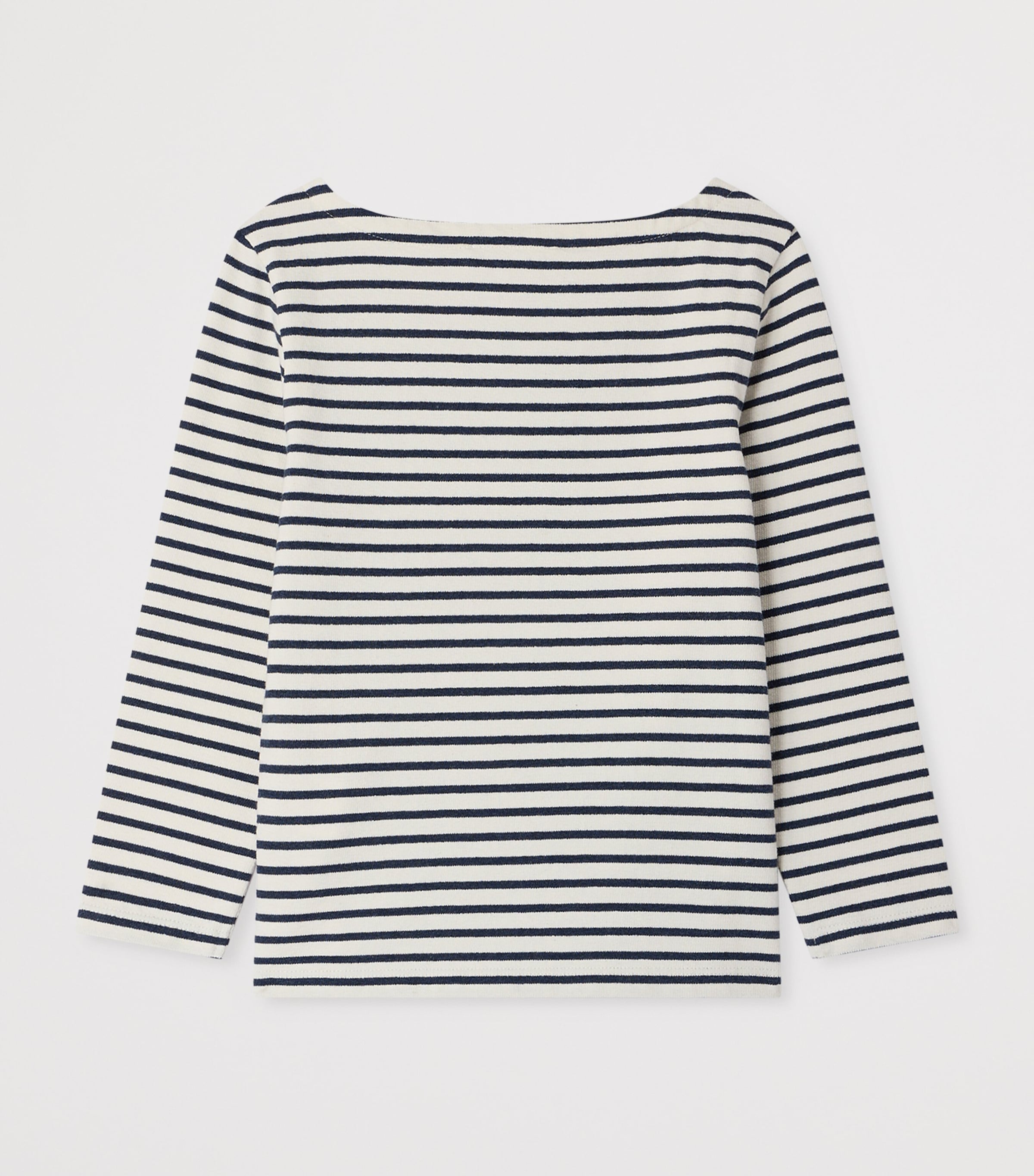 Bonpoint Stripe Baudelaire T-Shirt (10-14 Years) Indigo Image 2
