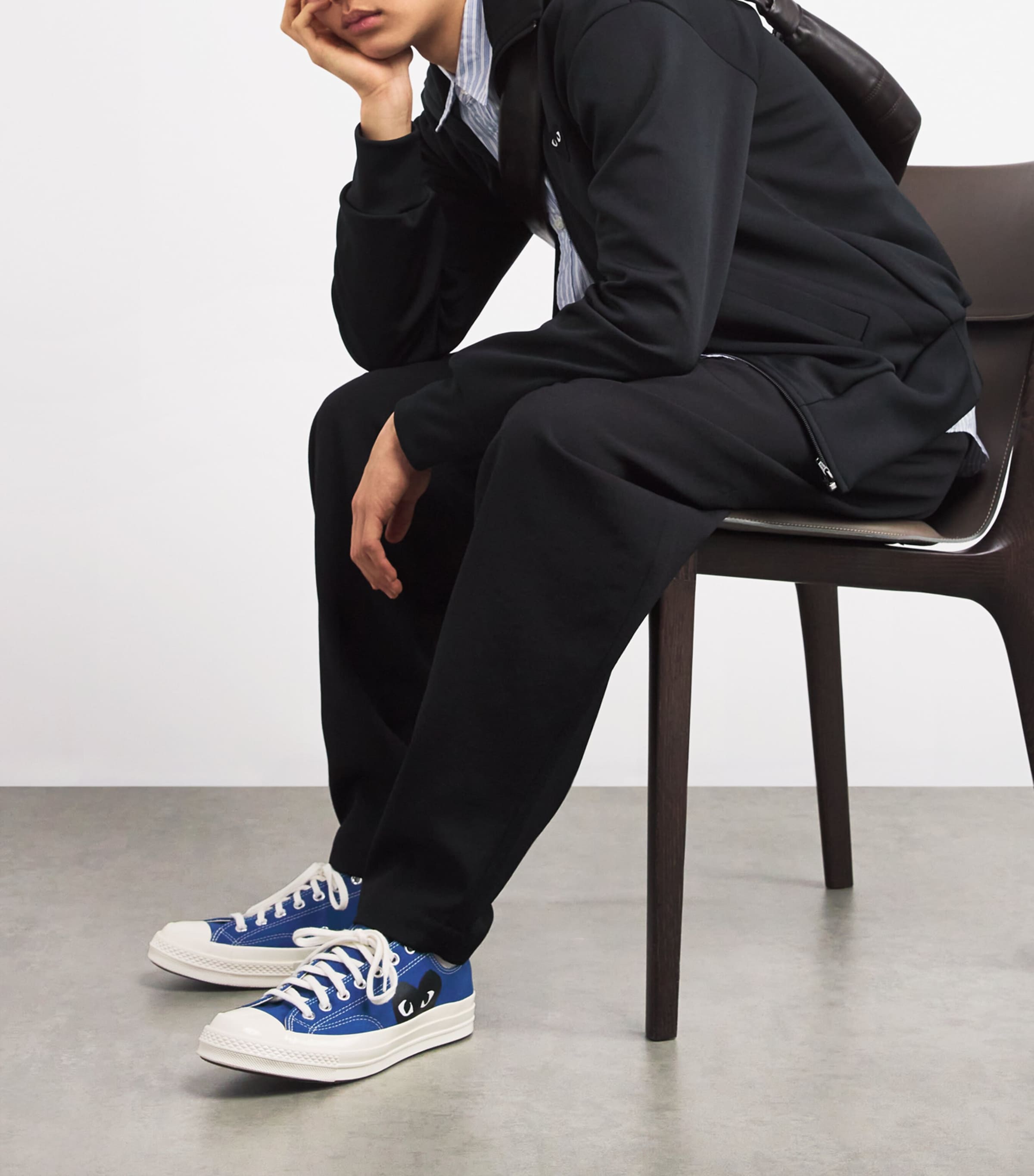 x Converse Heart Chuck Taylor All Star '70 Low-Top Sneakers BLUE Image 6