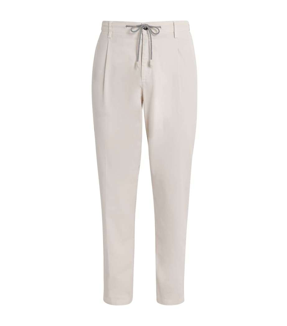 Stretch-Cotton Garment-Dye Trousers SABBIA Image 1