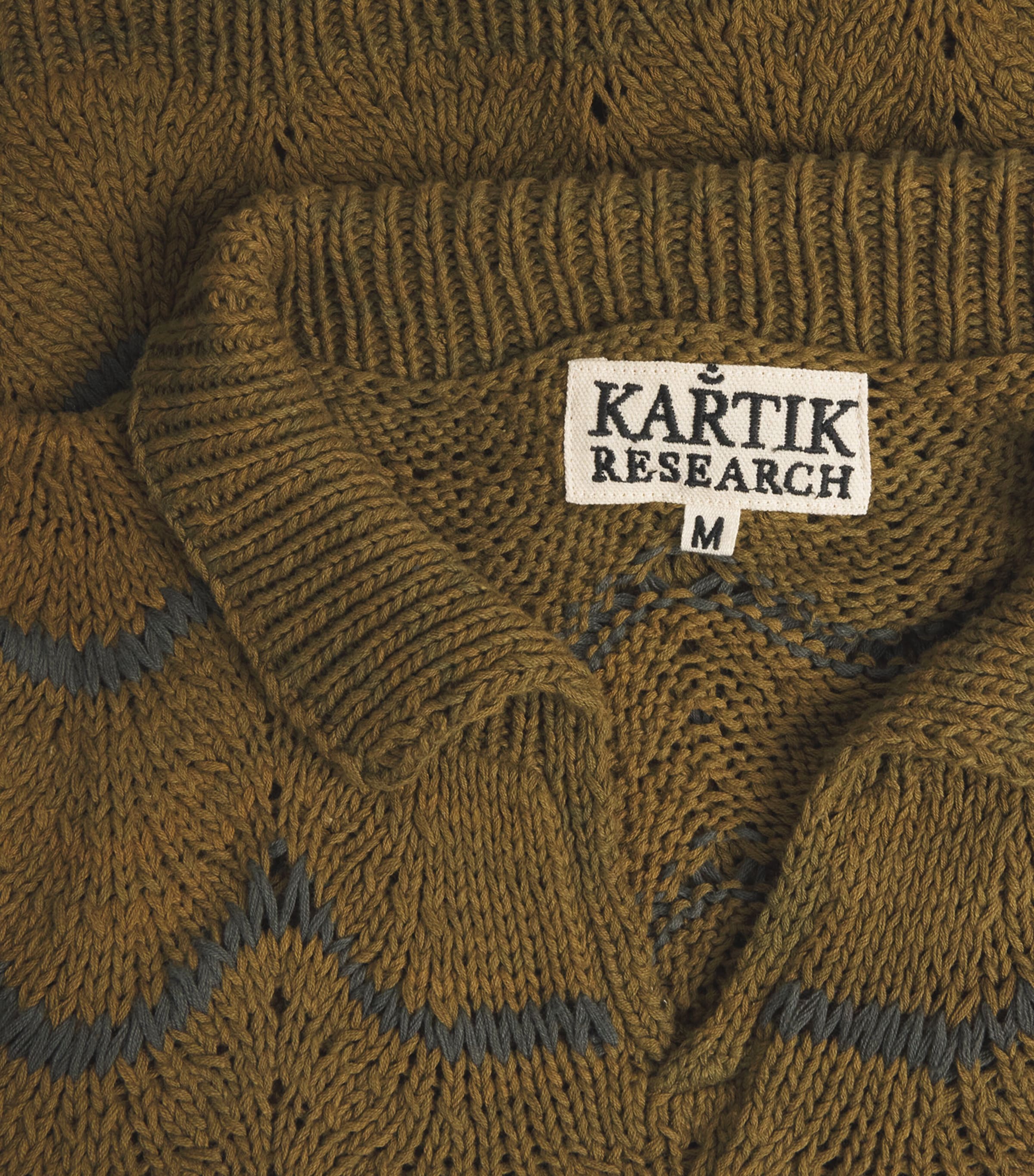 Kartik Research Mens Cotton Knitted Rugby Sweater Green Image 6