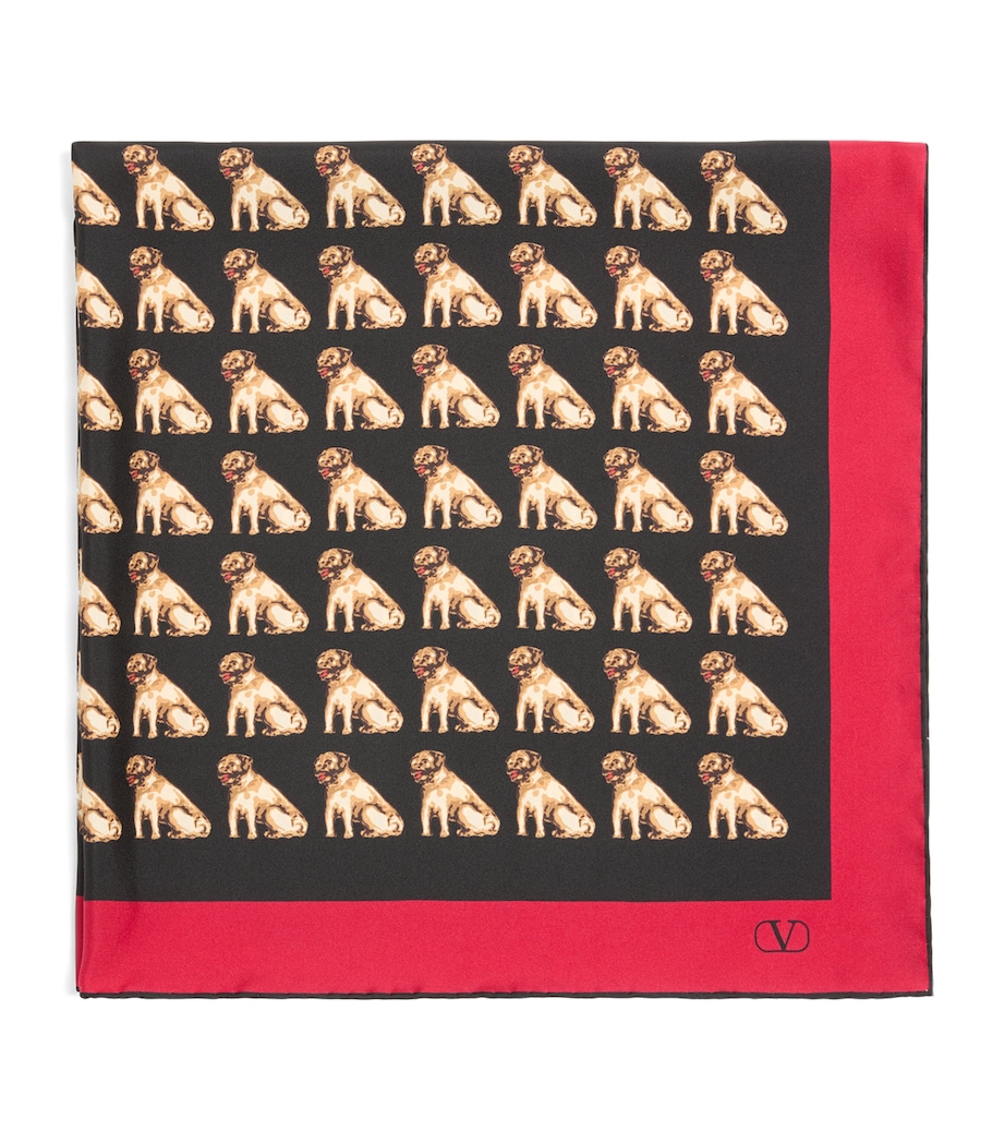 Silk Petit Charles Print Scarf CEX Image 1