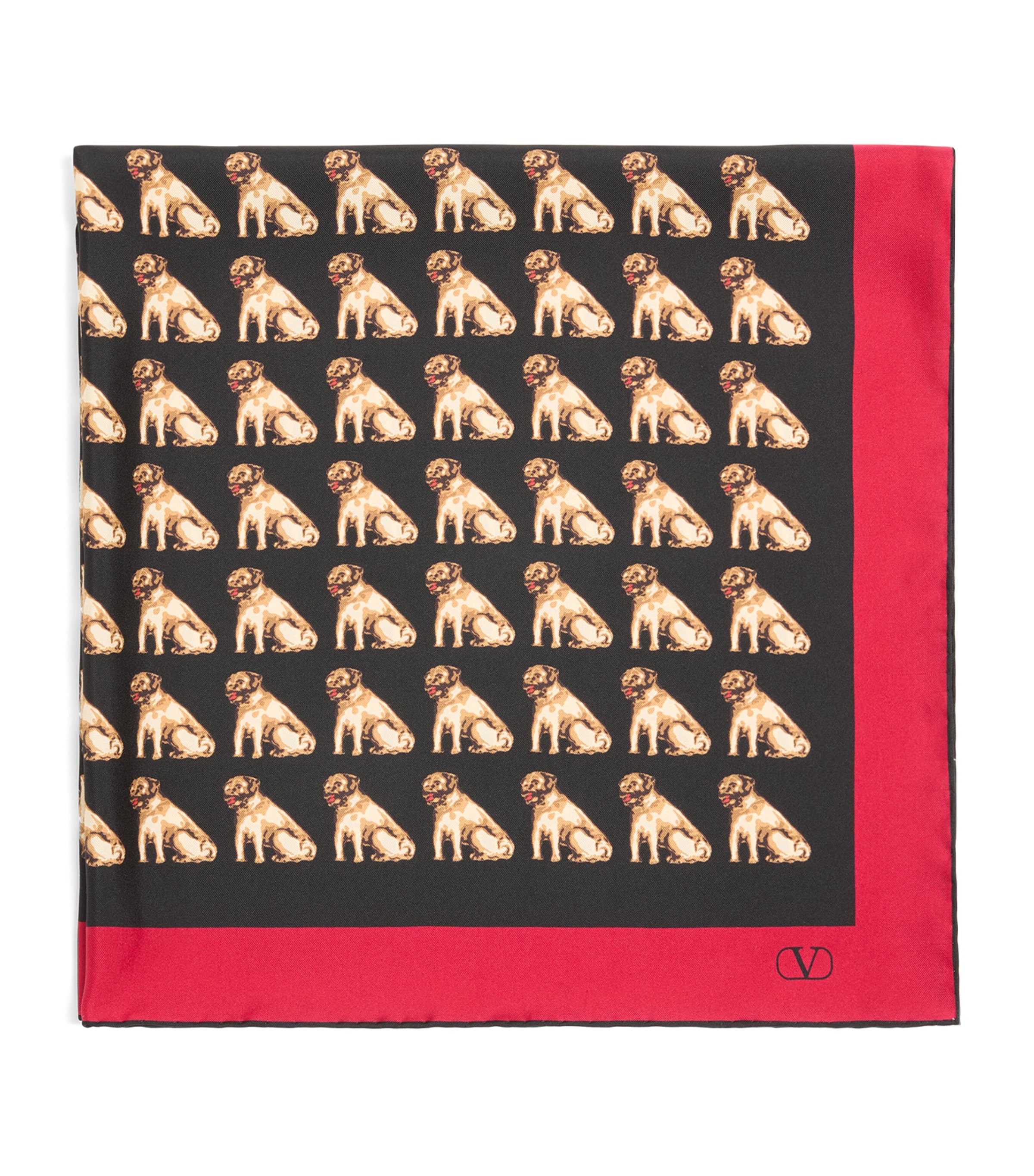 Valentino Garavani Silk Petit Charles Print Scarf | Women Accessories | Scarves | Designers | Valentino Garavani | Men Clothing | Knitwear | Cardigans | Women Clothing | Skirts | Mini Skirts | Women Shoes | Boots | Biker Boots