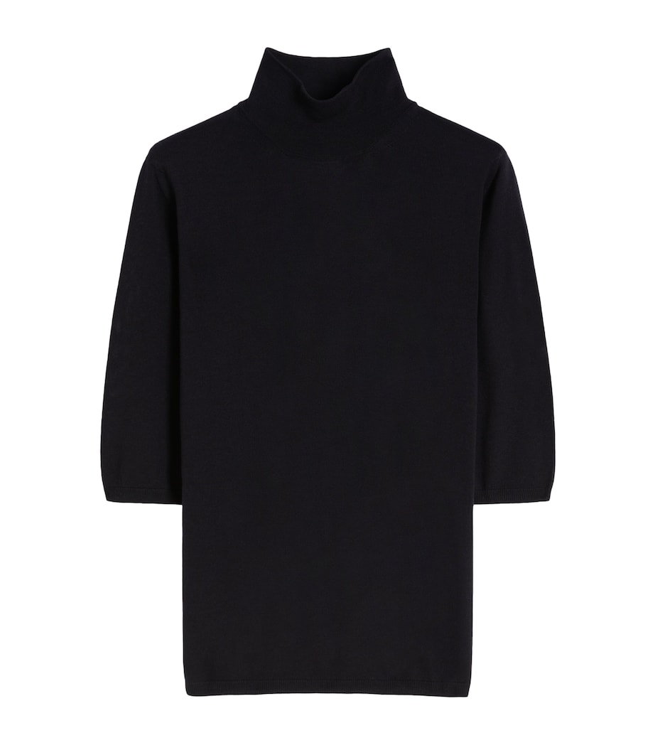 Virgin Wool High-Neck Top ULTRAMARINE Image 1