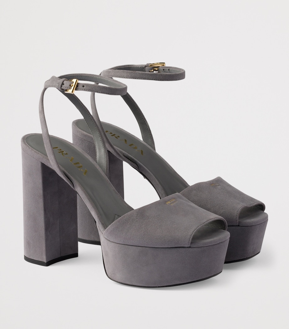 Suede Platform Sandals 115 F073E Image 2