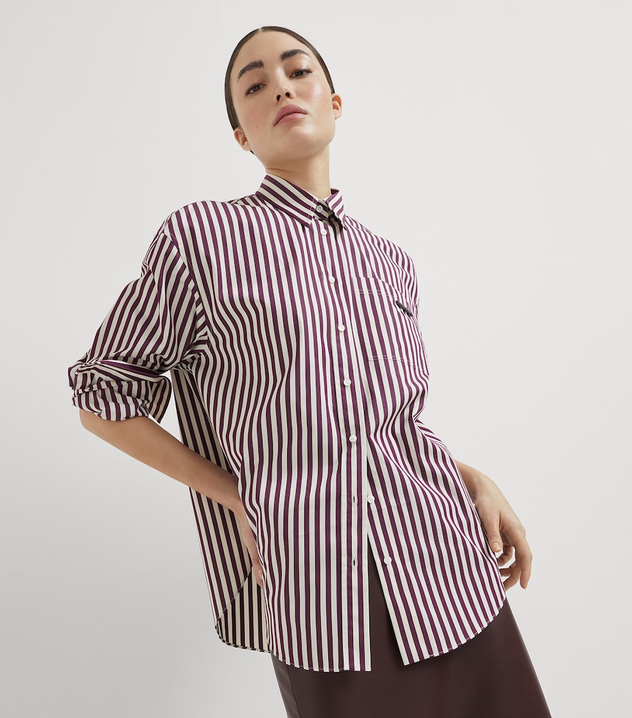 Cotton Poplin Stripe Shirt C350 Image 4
