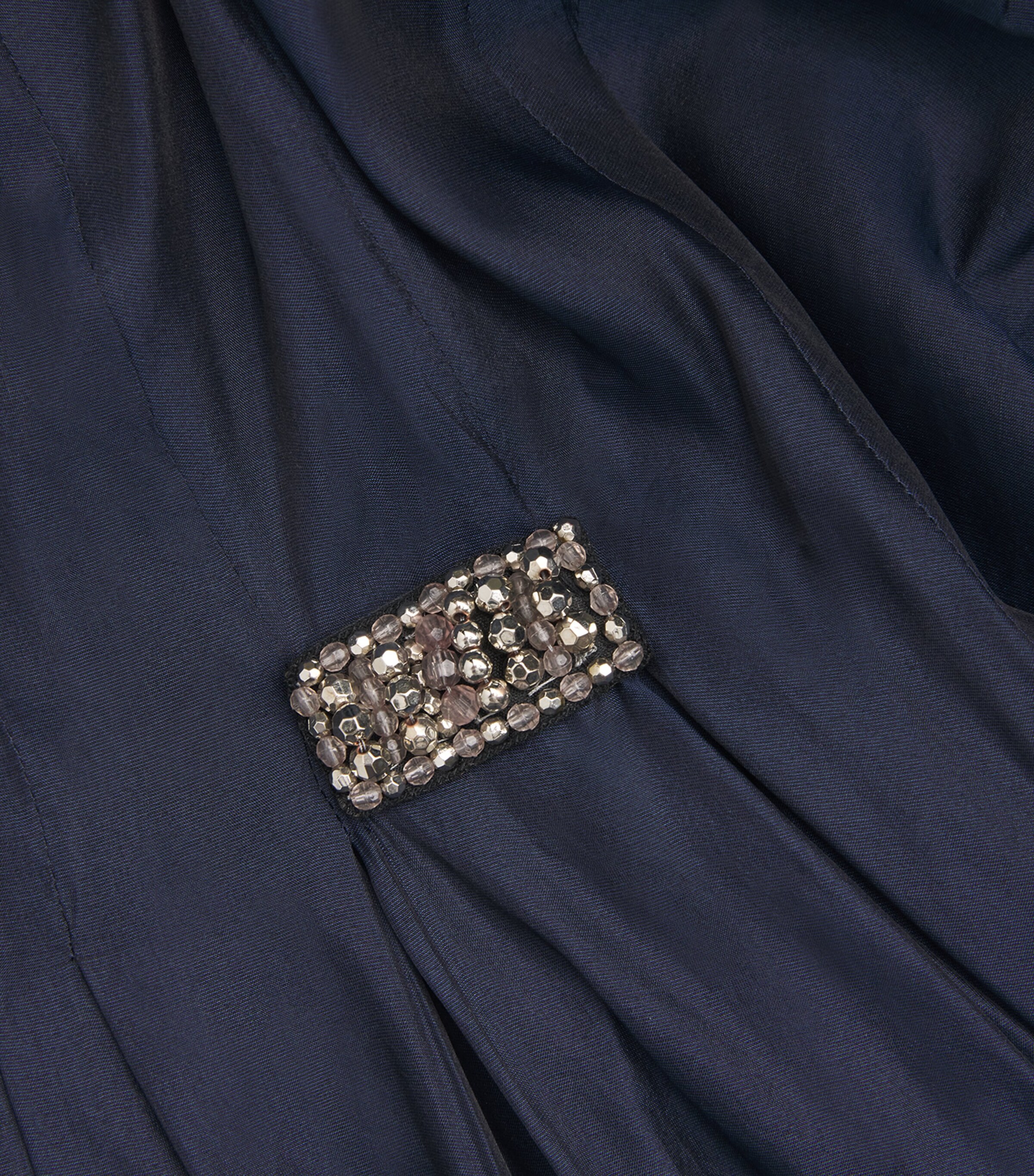 Silk Pleated Midi Dress ULTRAMARINE Image 5