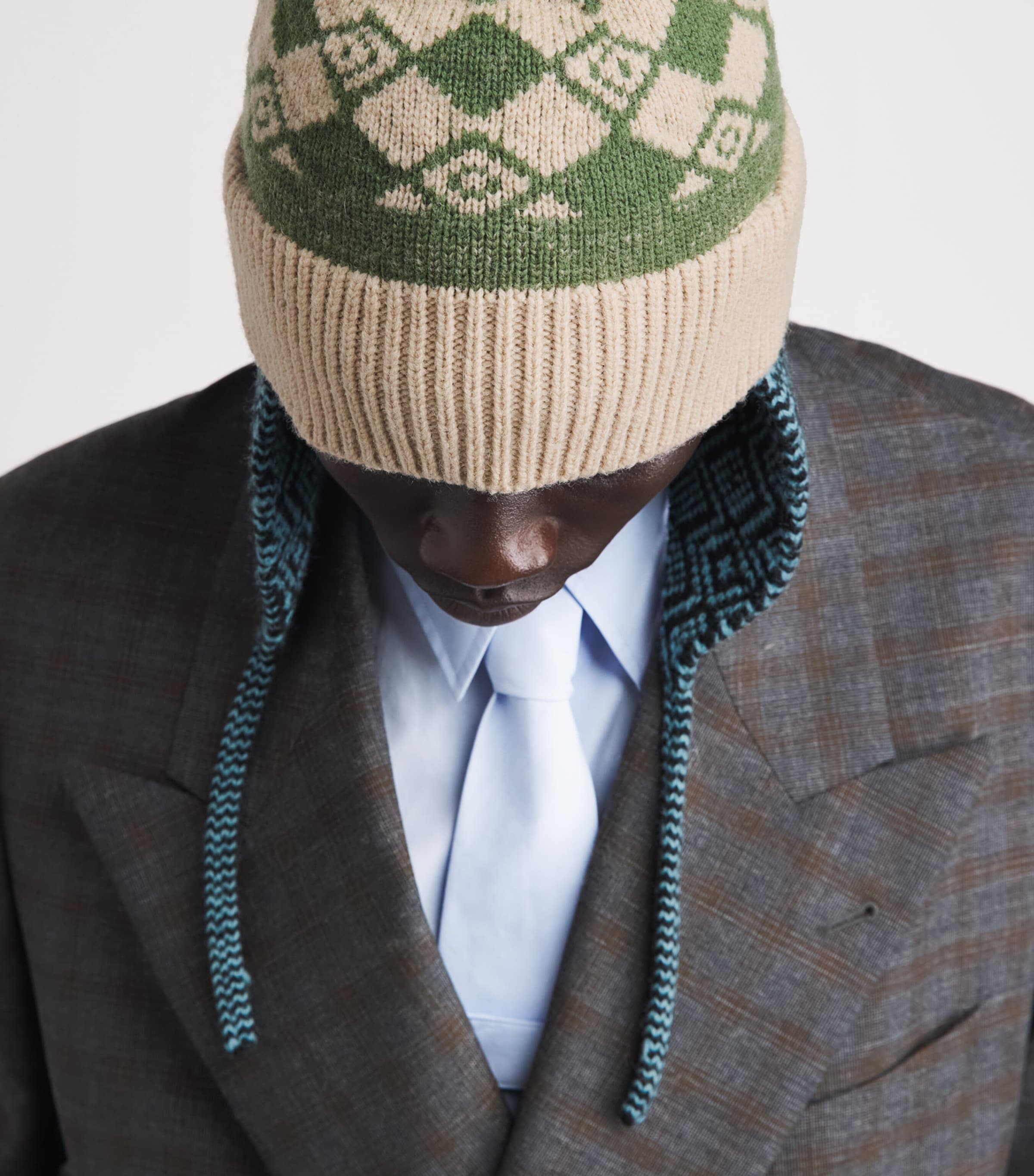 DRIES VAN NOTEN Wool Jacquard Hat Image 2