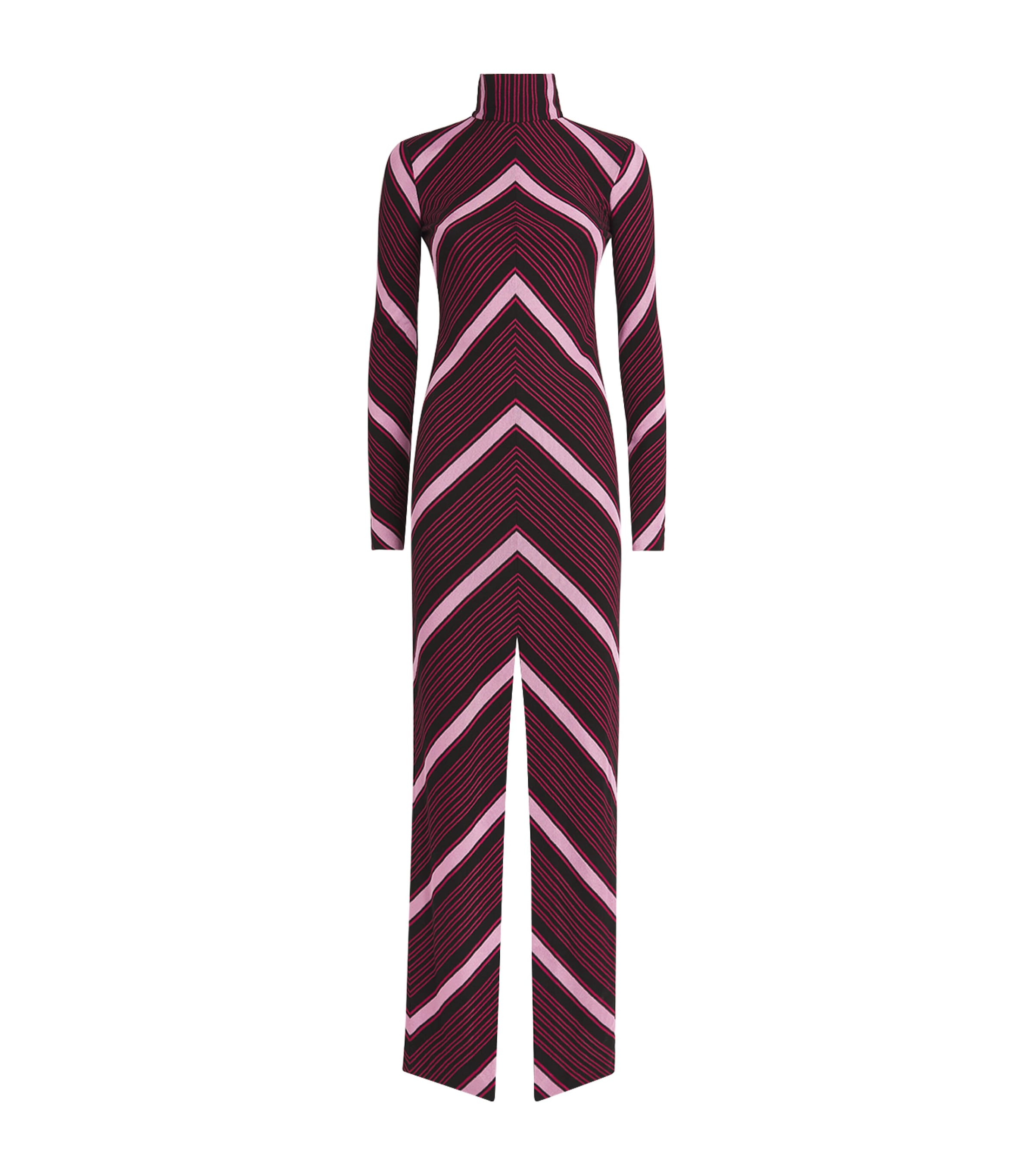 Missoni High Collar Long Sleeve Dress
