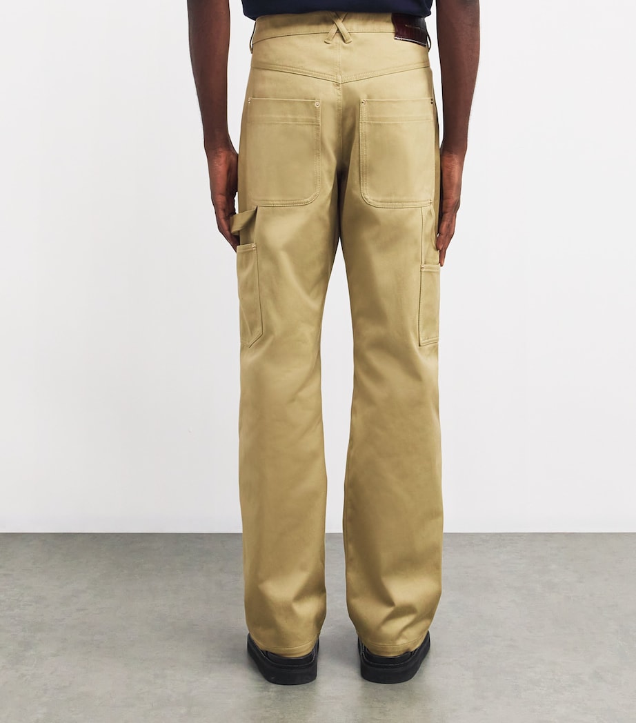 Wales Bonner Mens Cotton Utility Kingston Trousers Hunter Image 4