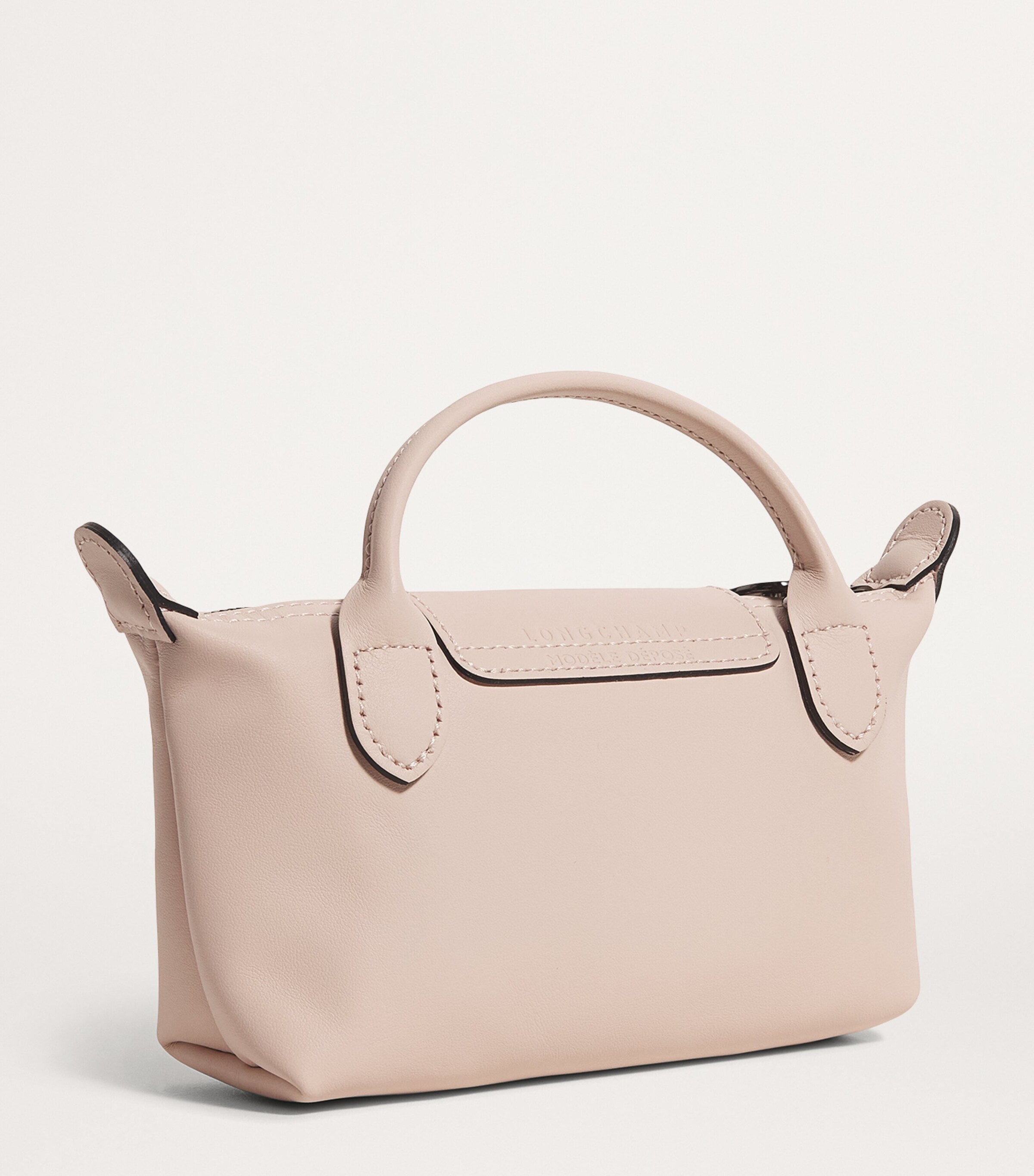 Longchamp Extra-Small Leather Le Pliage Xtra Pouch Nude Image 3