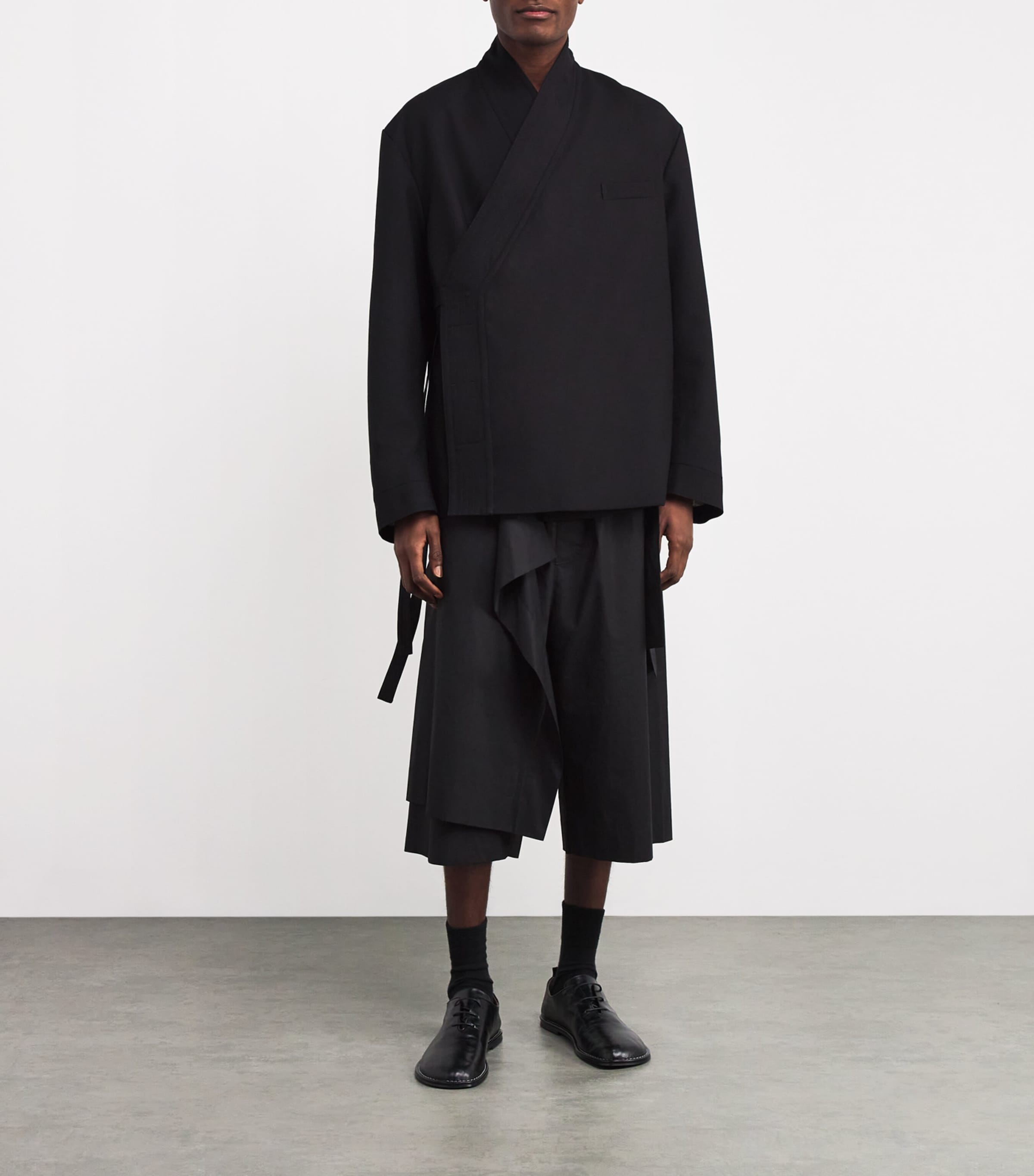 MORDECAI Mens Wool Kimono Blazer Image 2