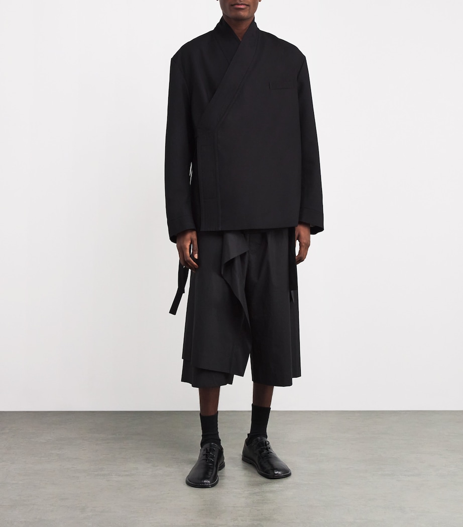 MORDECAI Mens Wool Kimono Blazer Image 2