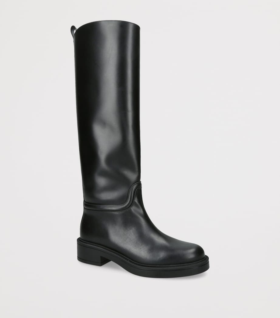 Leather Celia Riding Boots BLACK Image 3