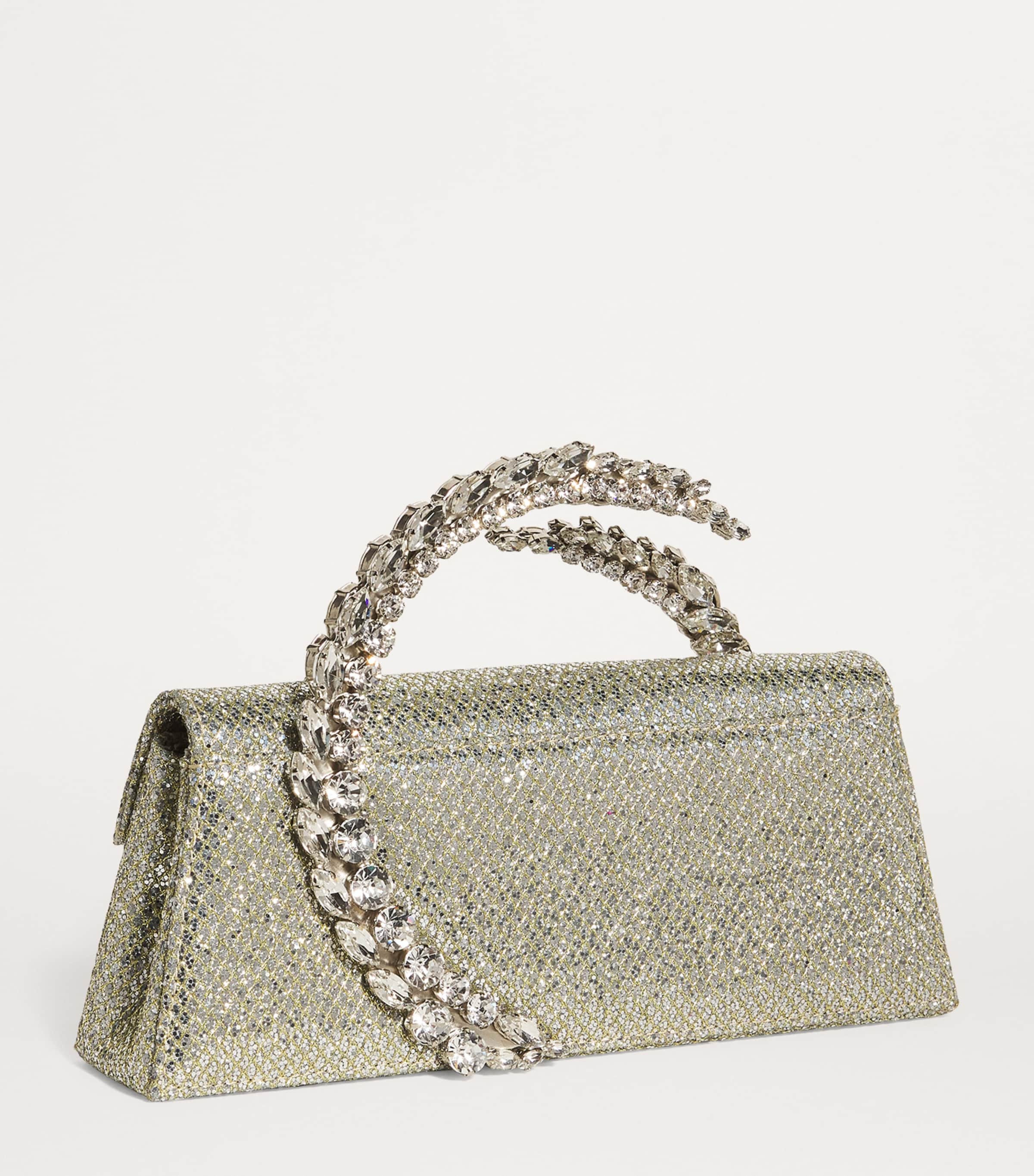 Glitter Spiral Karma Clutch Bag GOLD Image 3