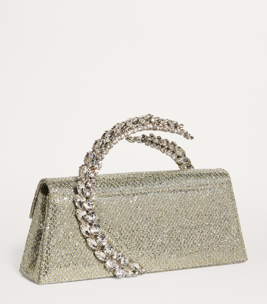 Glitter Spiral Karma Clutch Bag GOLD Image 3