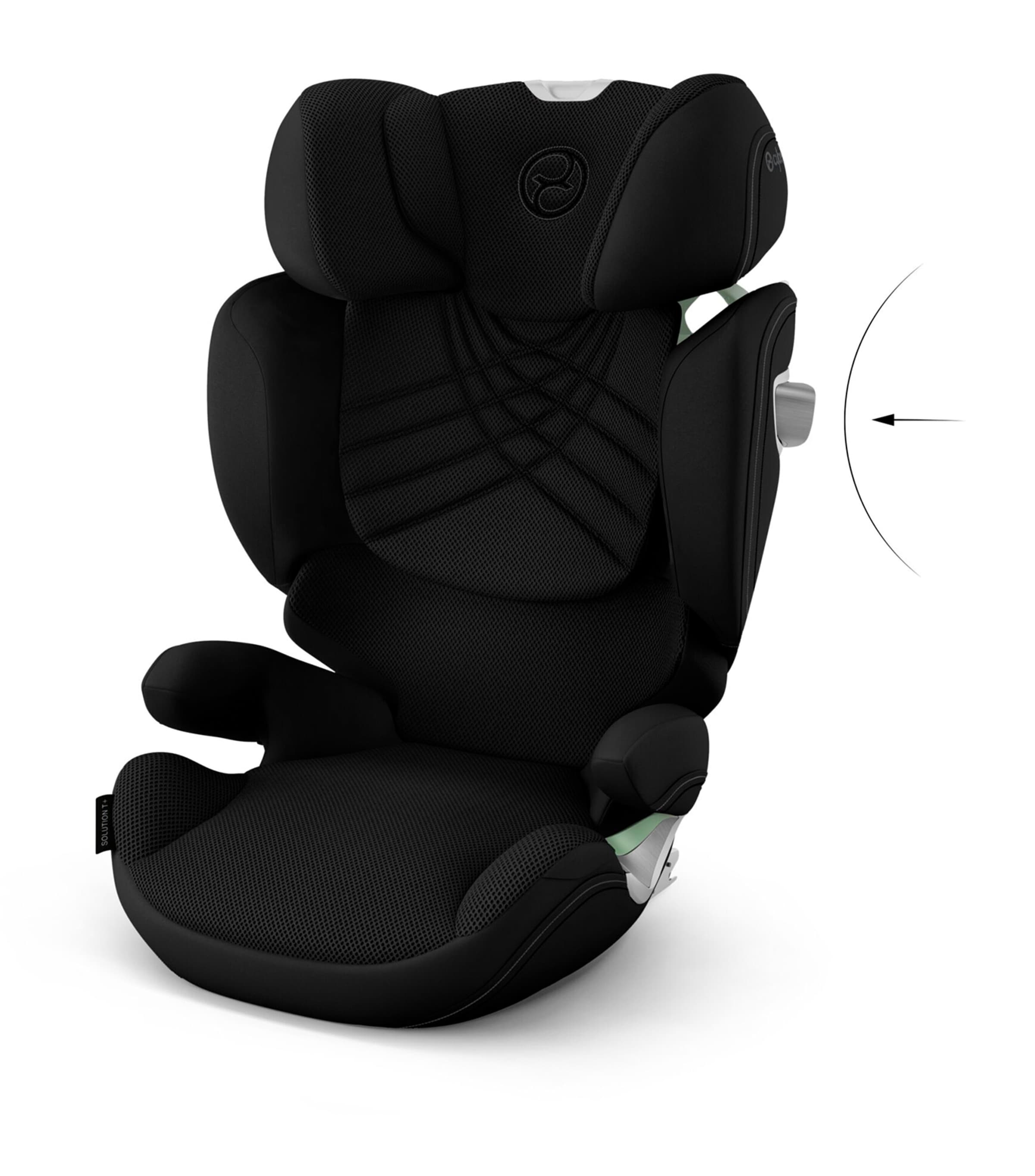 SOLUTION T I-FIX  Car Seat PLUS - Sepia Black BLACK Image 3