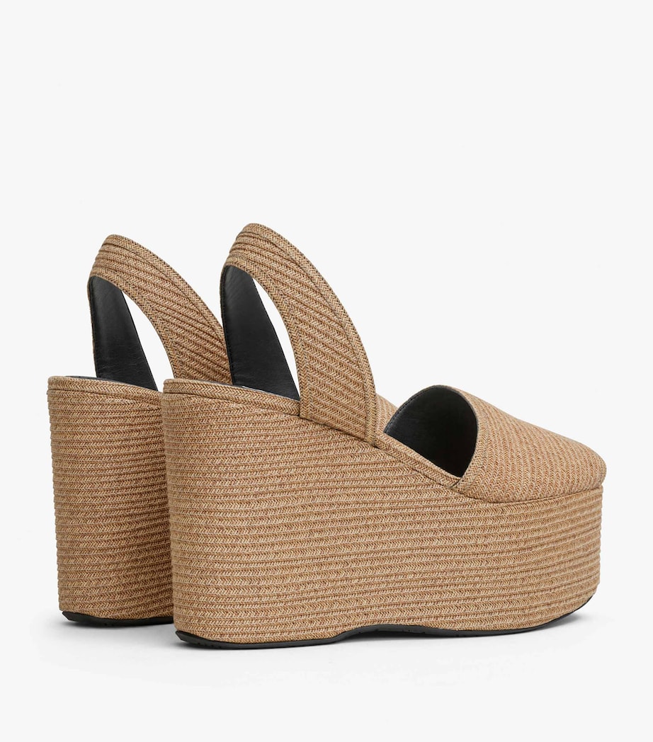 Straw Wedge Sandals 110 NATUREL Image 2