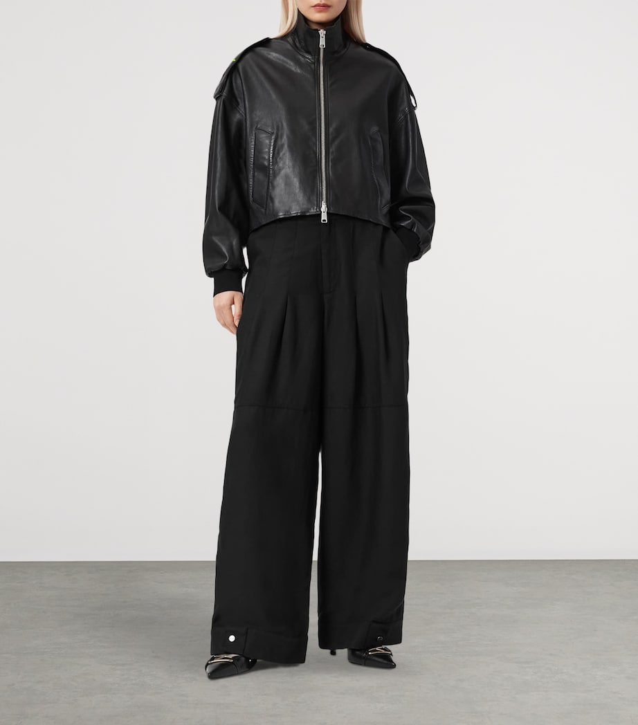 Sherell Wide-Leg Trousers BLACK Image 2