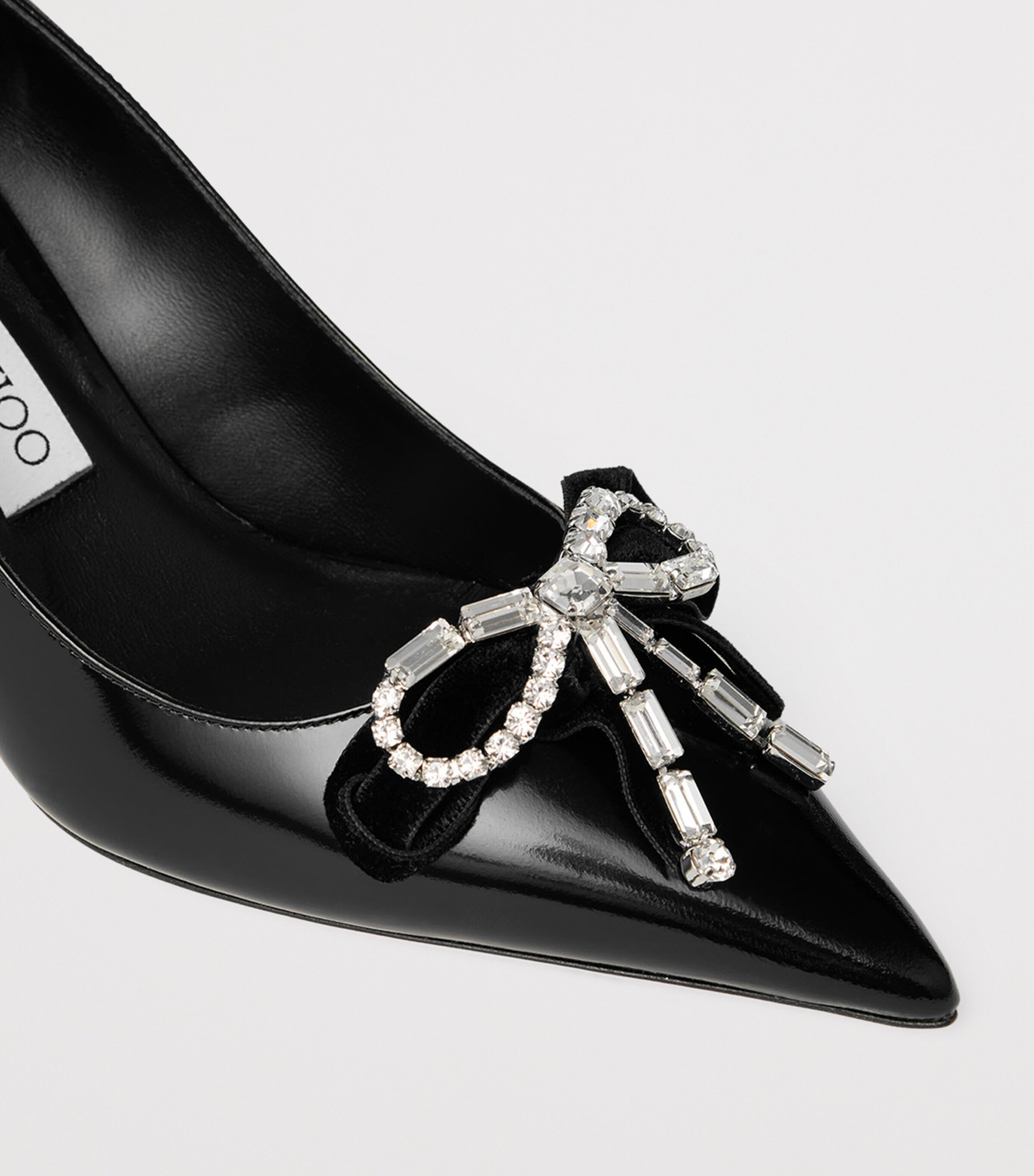 Auria 70 Patent Leather Pumps BLACK/CRYSTAL Image 5