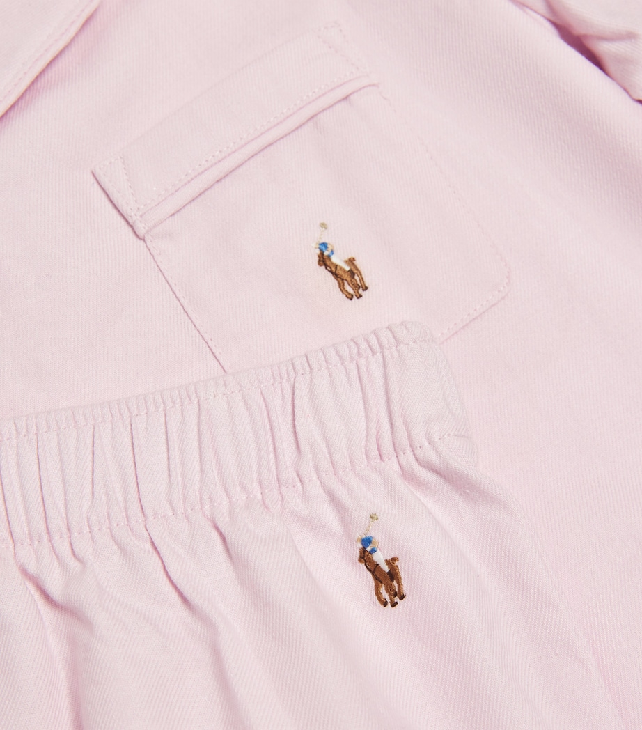 Cotton Pyjama Set (8-14 Years) DECO PINK OXFORD Image 4