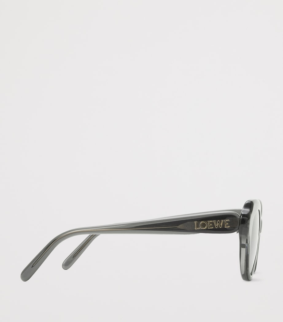 Acetate Swan Slim Sunglasses GREY Image 3
