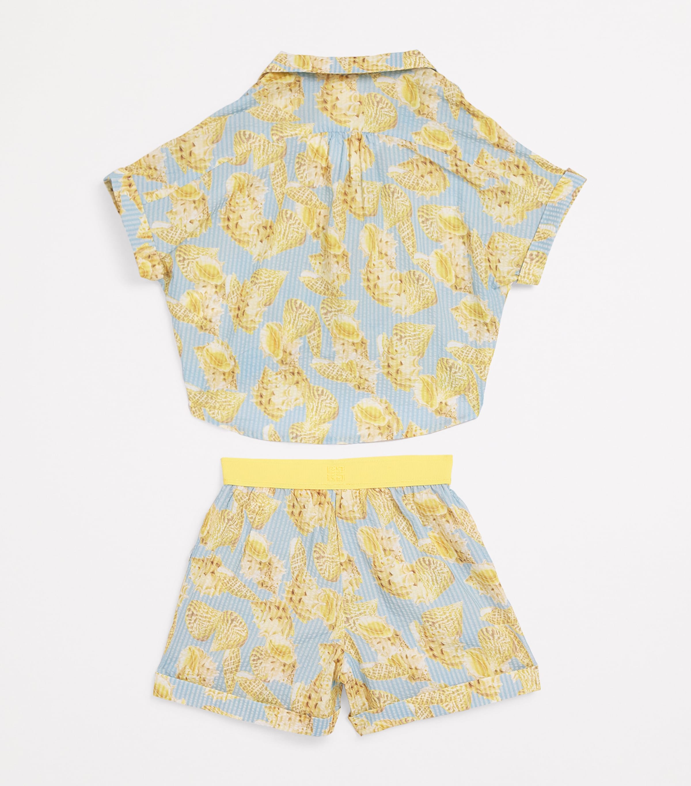 Givenchy Kids Seashell Print Shirt and Shorts Set (4-12+ Years) Unique Image 2