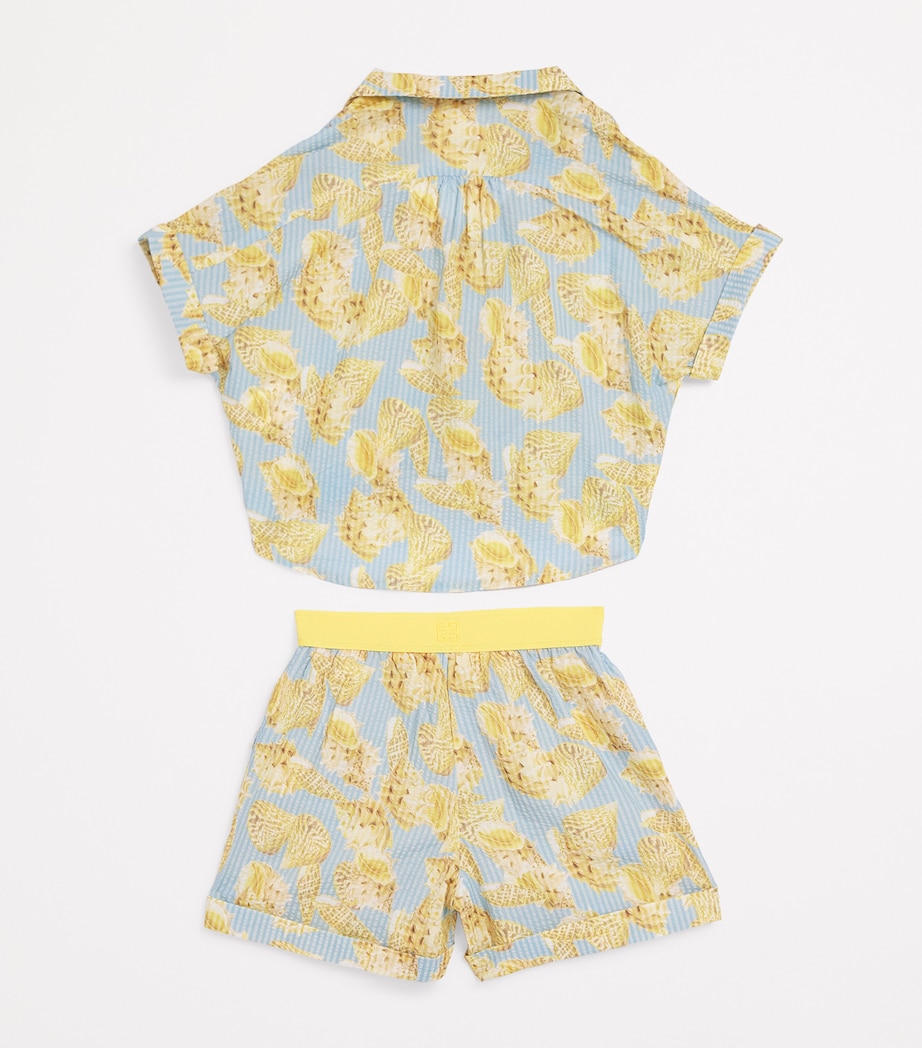 Givenchy Kids Seashell Print Shirt and Shorts Set (4-12+ Years) Unique Image 2