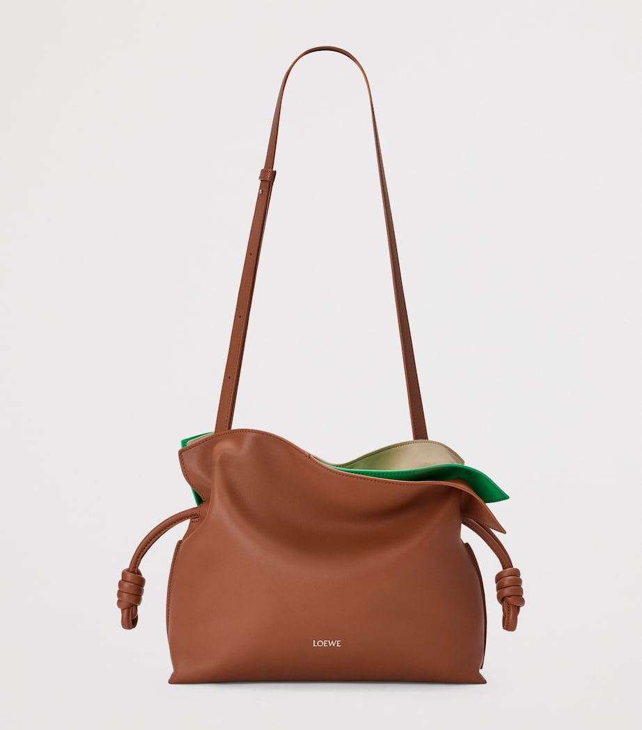 LOEWE Medium Leather Layers Flamenco Purse Multicolor Squirrel Image 5