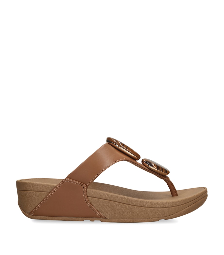 FitFlop Marble Stone Lulu Toe-Post Sandals 50 Tan Image 1