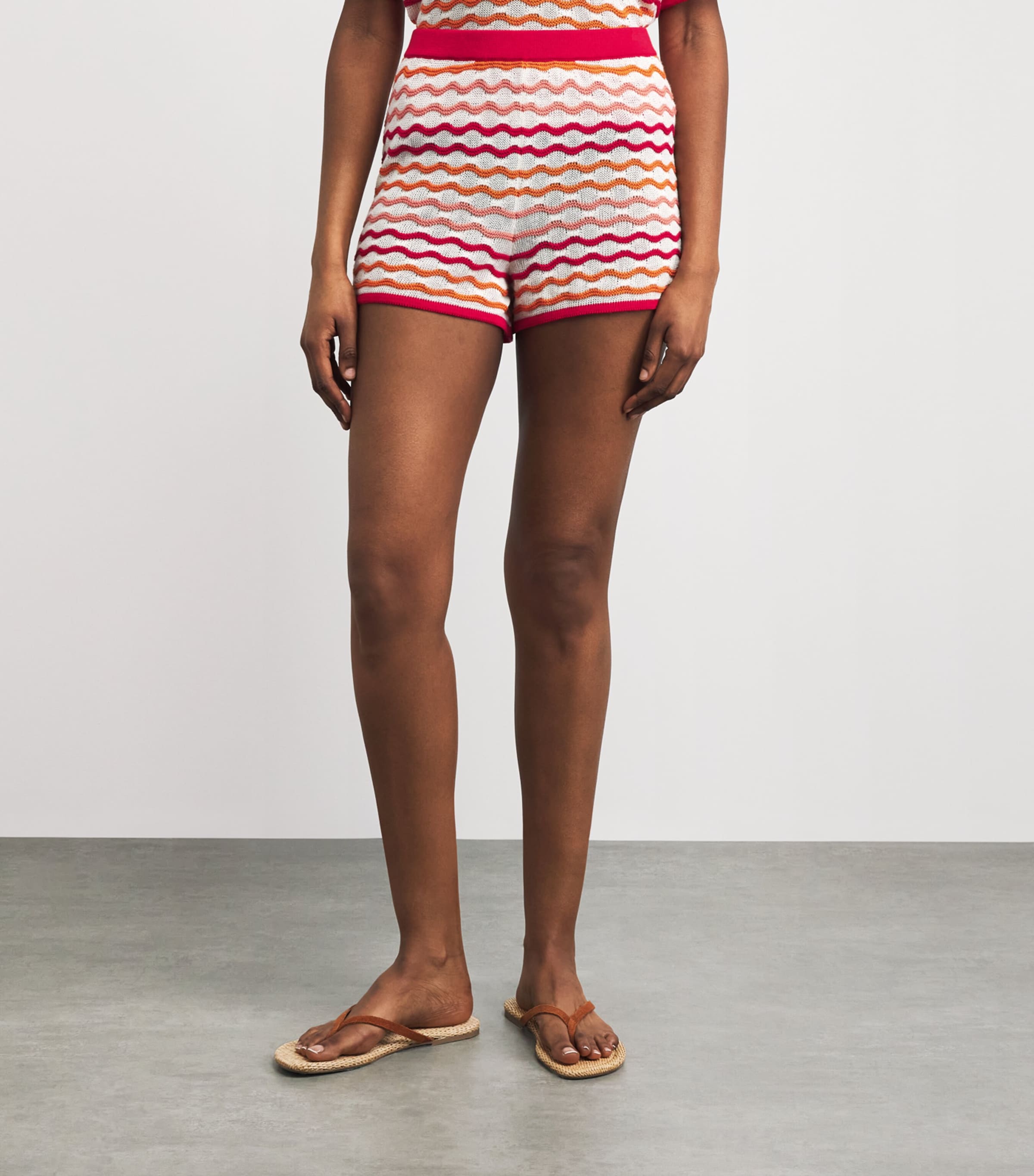 ESCVDO Womens Cotton Stripe Shorts Image 4