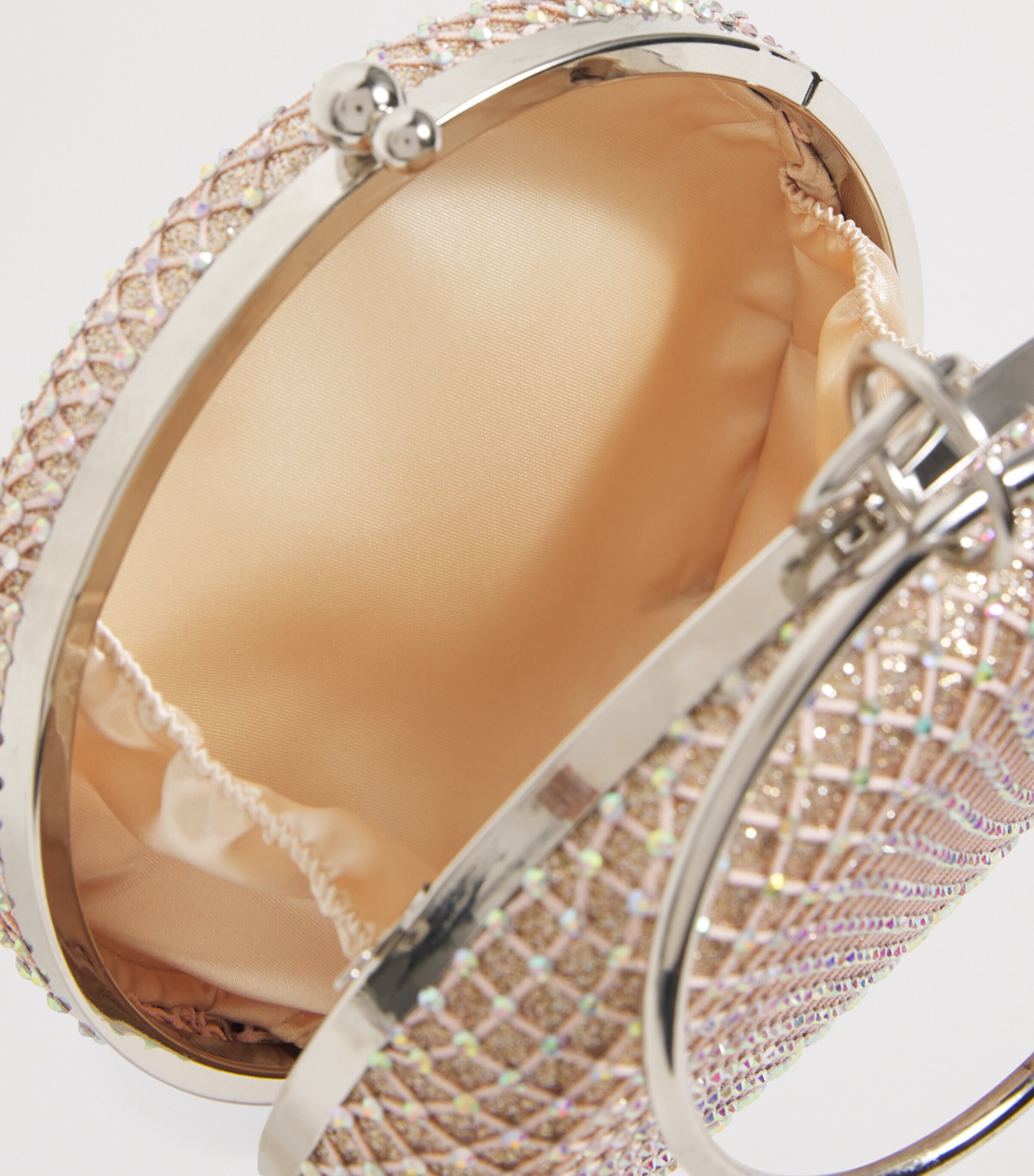 David Charles Diamond Oval Shoulder Bag Xpink Image 3