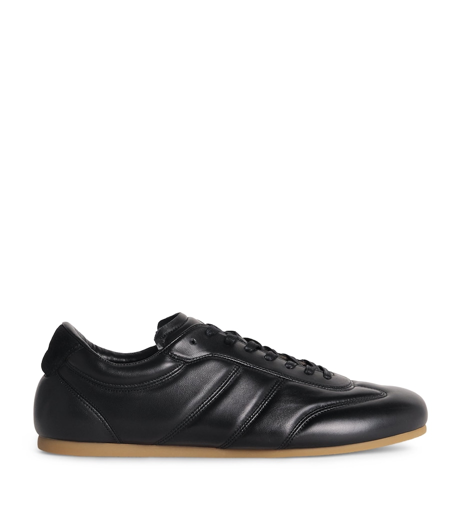 Leather Soft Runner Sneakers BLACK BK999 Image 1