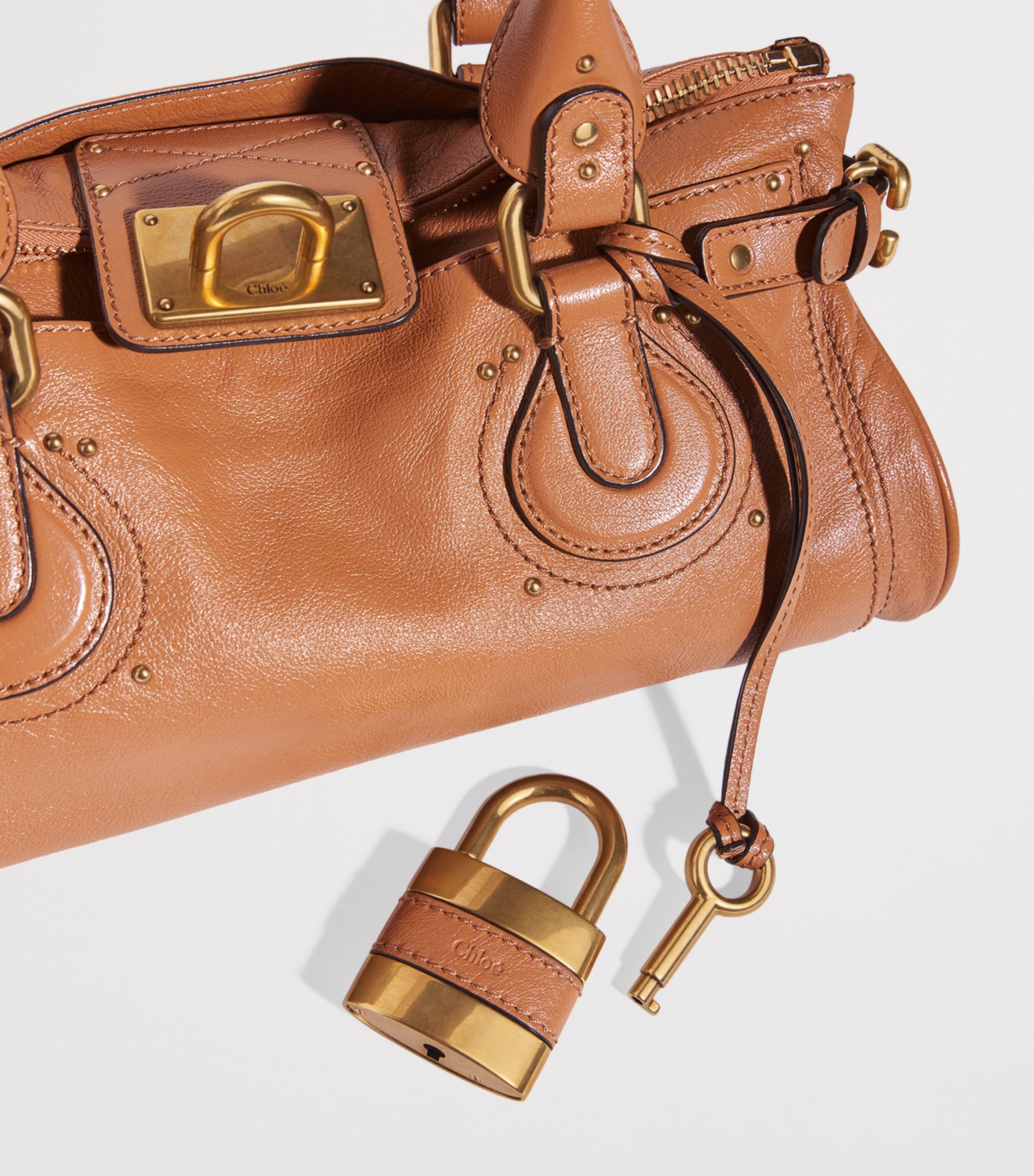 Chloé Brown Leather Paddington Shoulder Bag | Harrods UK
