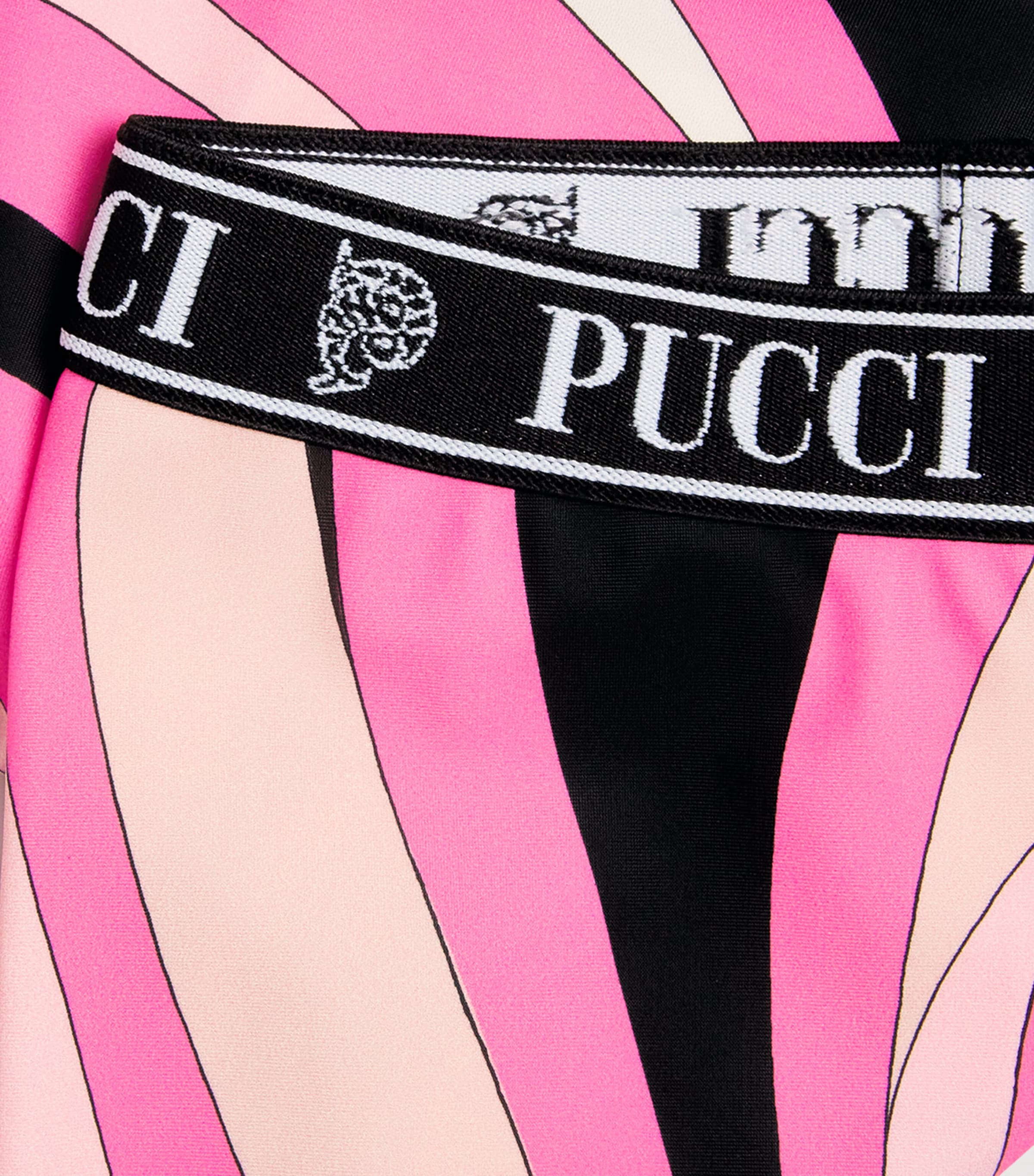 PUCCI Junior Marmo Print Leggings (4-14 Years) Rosa/marrone Image 3