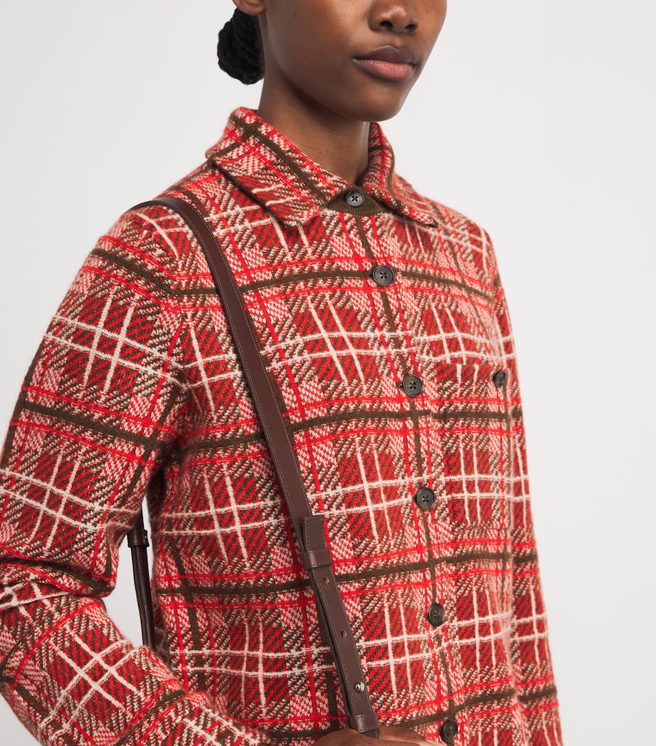Cashmere Plaid Dylan Shirt CHILI COMBO Image 6