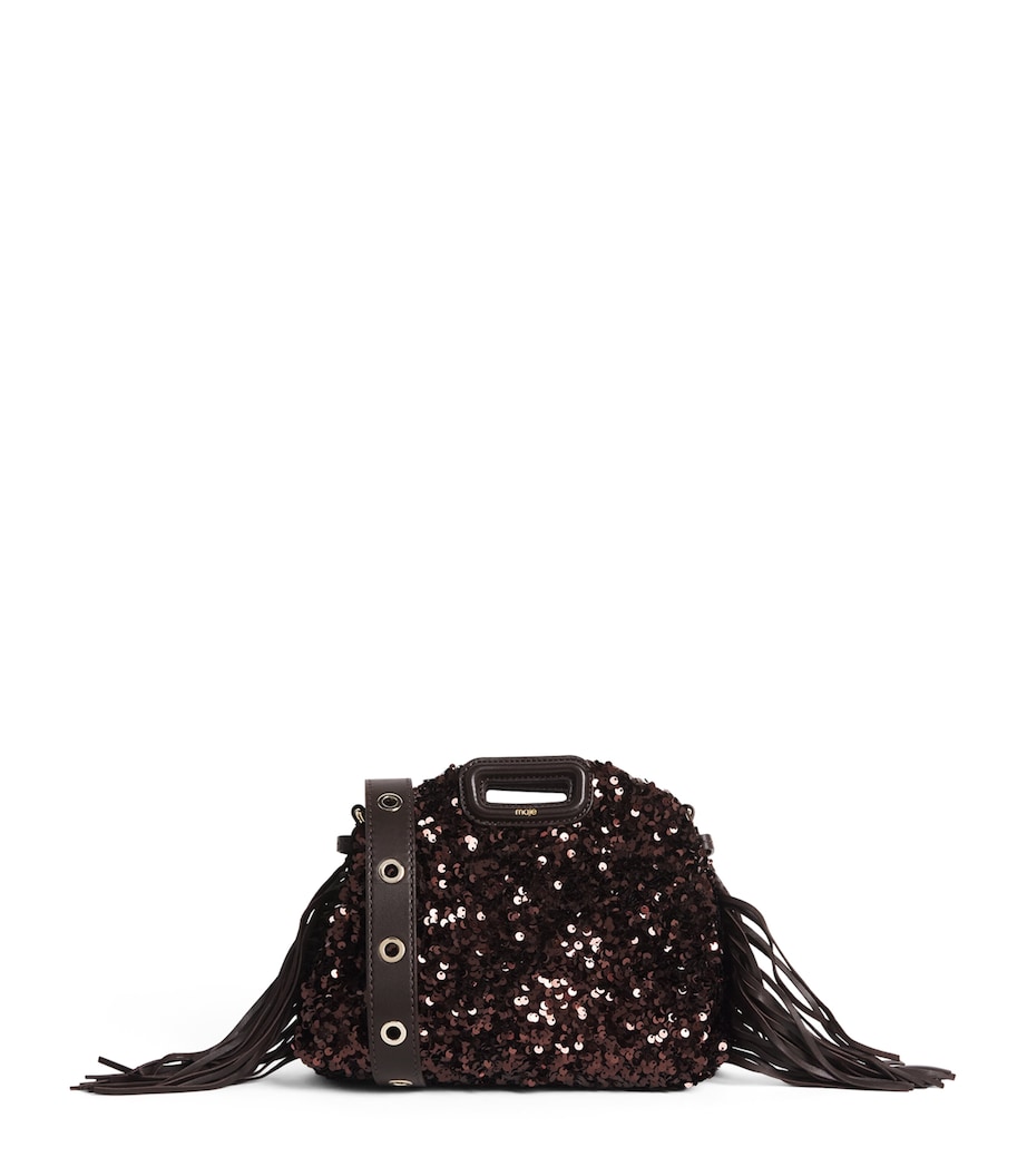 Mini Sequin Miss M Shoulder Bag BROWN Image 1