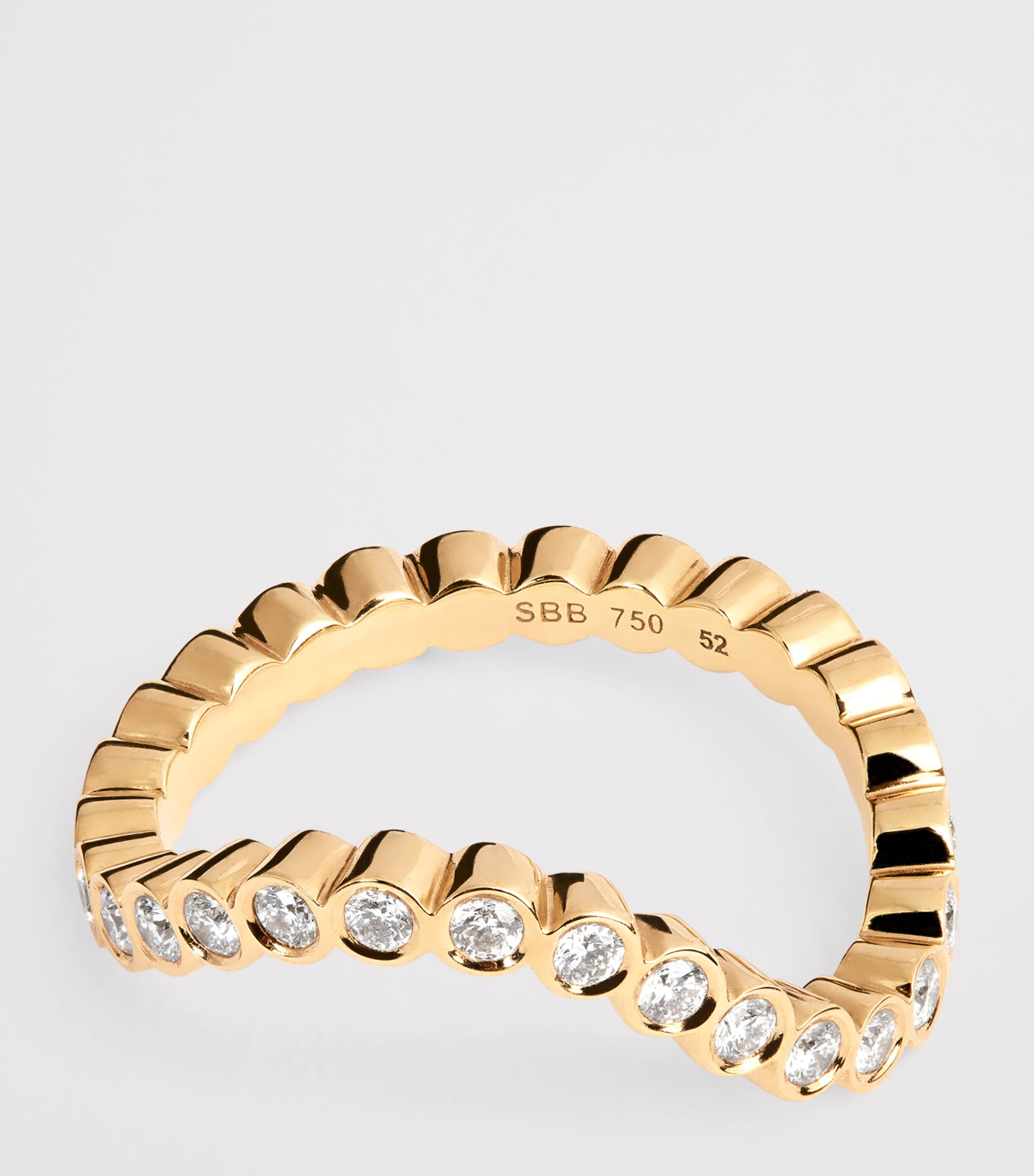 Yellow Gold and Diamond Courant Sky Ring YELLOW GOLD Image 4