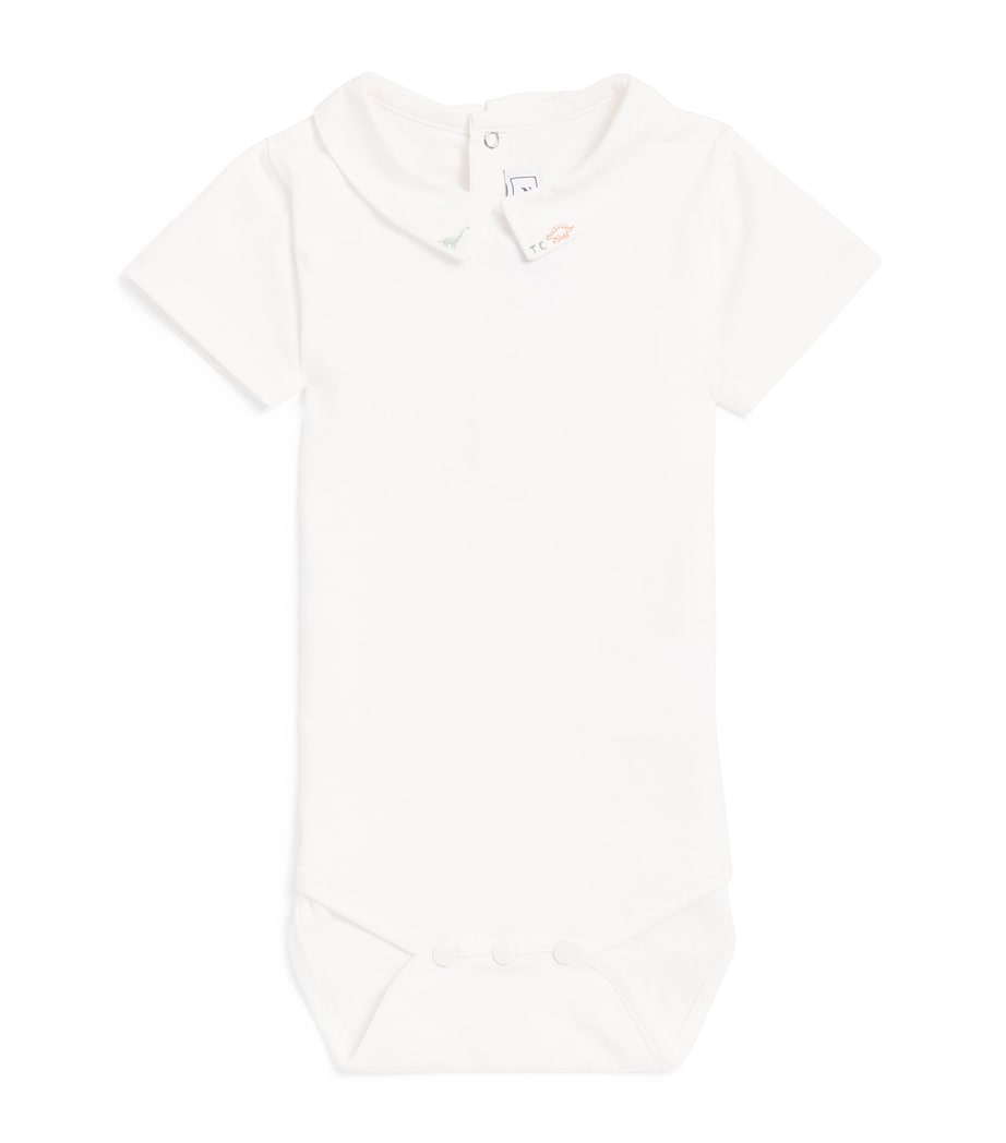 Tartine et Chocolat Stretch-Cotton Collared Bodysuit (3-12 Months) Image 1