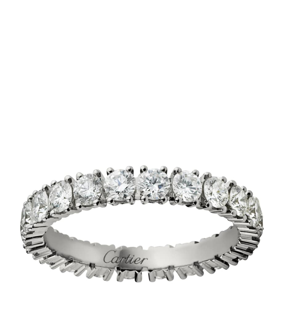 Small Platinum and Diamond Cartier Destinée Ring PLATINUM Image 1
