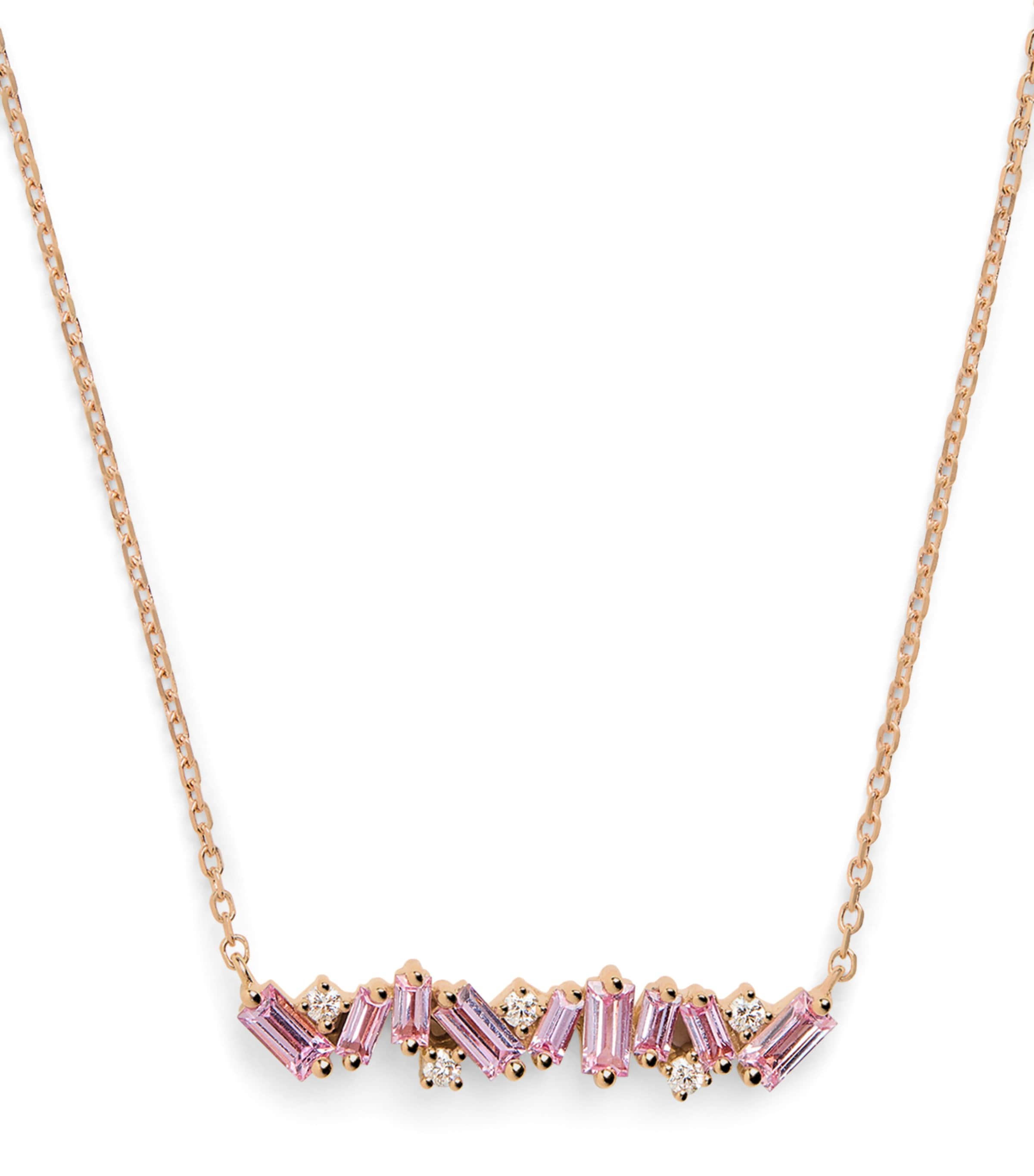 Suzanne Kalan Yellow Gold, Diamond And Sapphire Frenzy Necklace In Gold