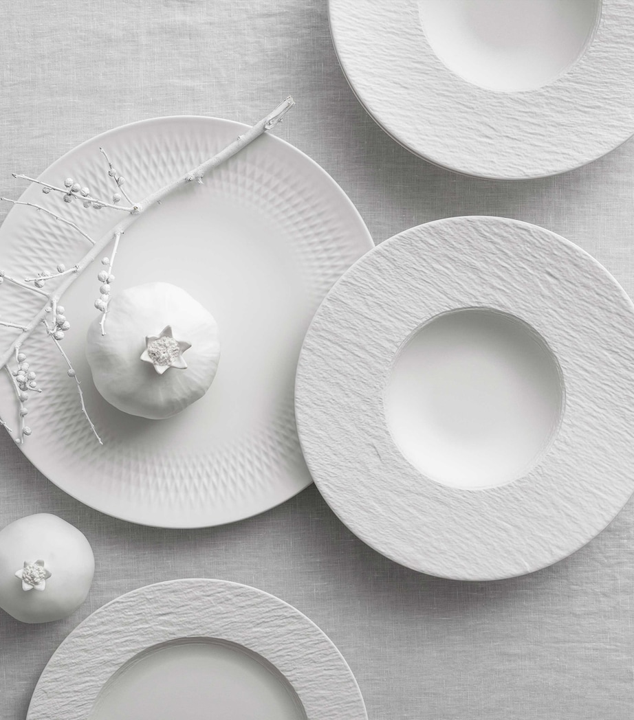 Porcelain Manufacture Rock Plate Set WHITE Image 4