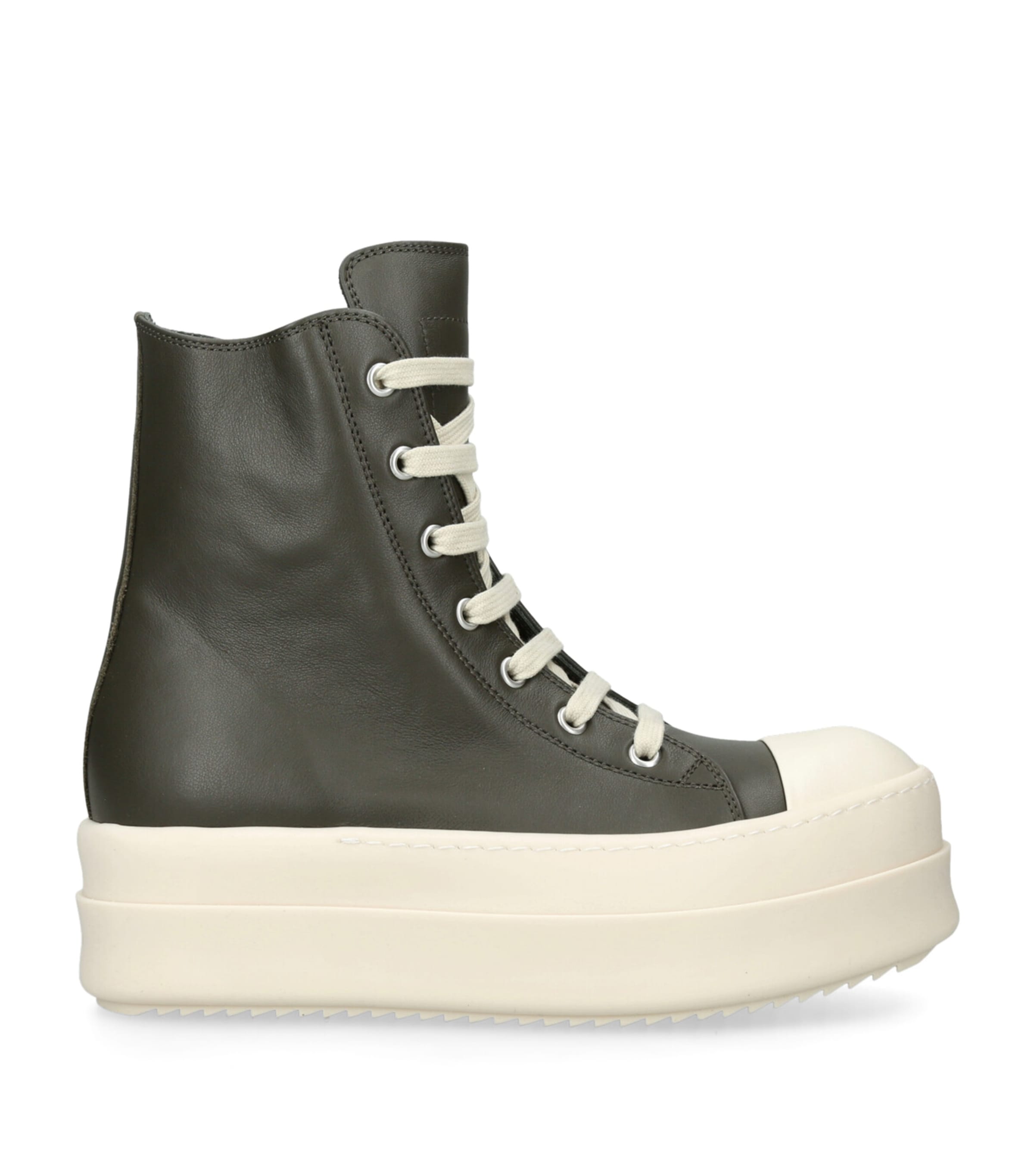 Rick Owens Ramone Bumper High-top Sneakers In Gray