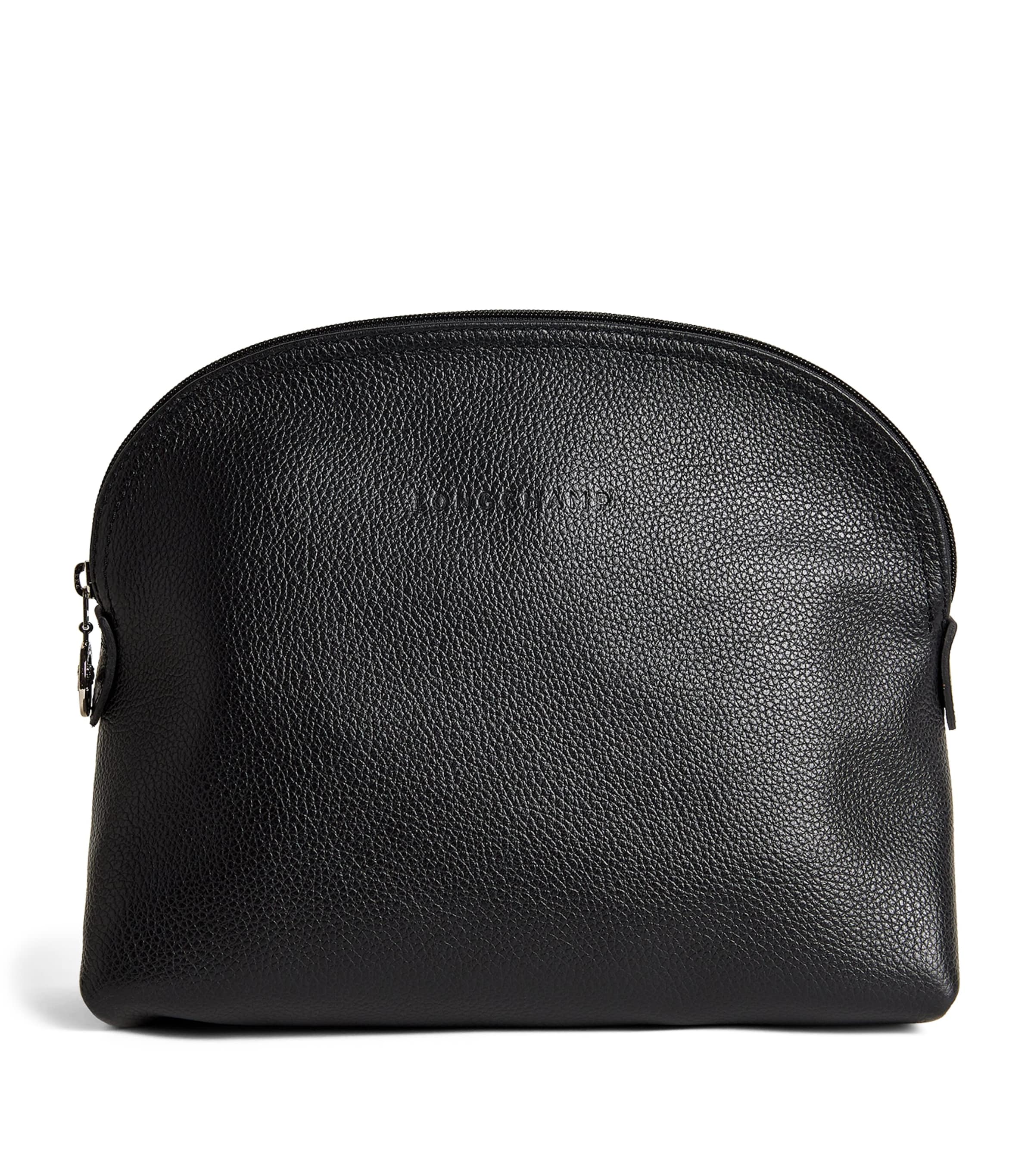 Leather Le Foulonné Wash Bag 047 BLACK Image 1