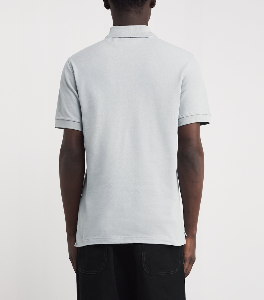 Cotton Logo Polo Shirt QRYBLQUARRY BLUE Image 4