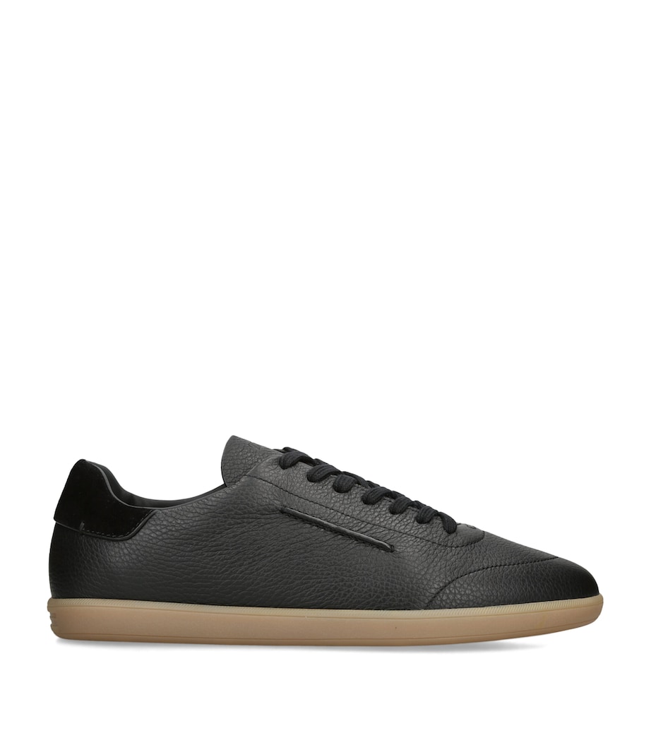 Zegna Leather 232 Sneakers Black Image 1