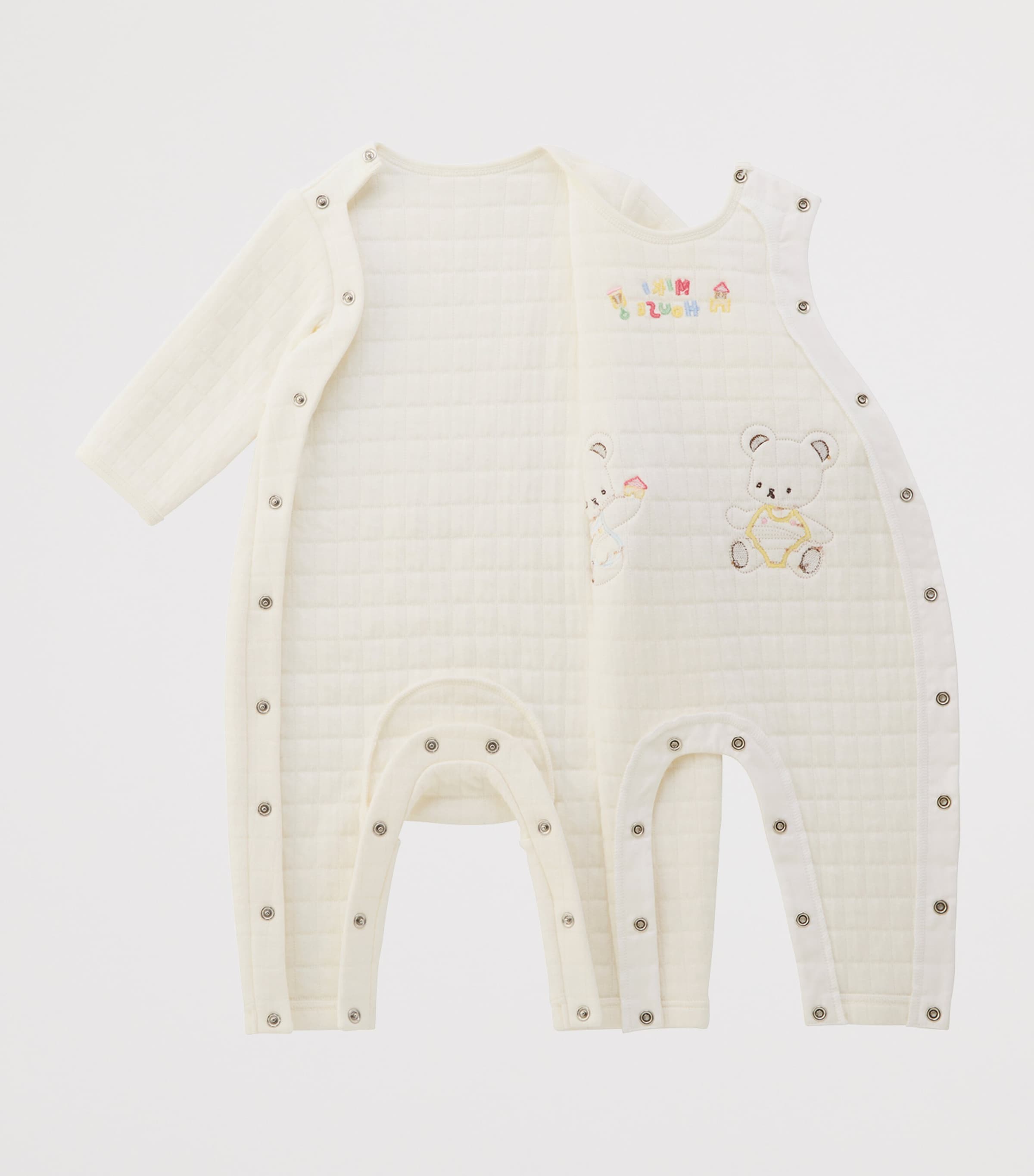 Miki House Cotton-Blend Embroidered Playsuit (6-24 Months) Image 2