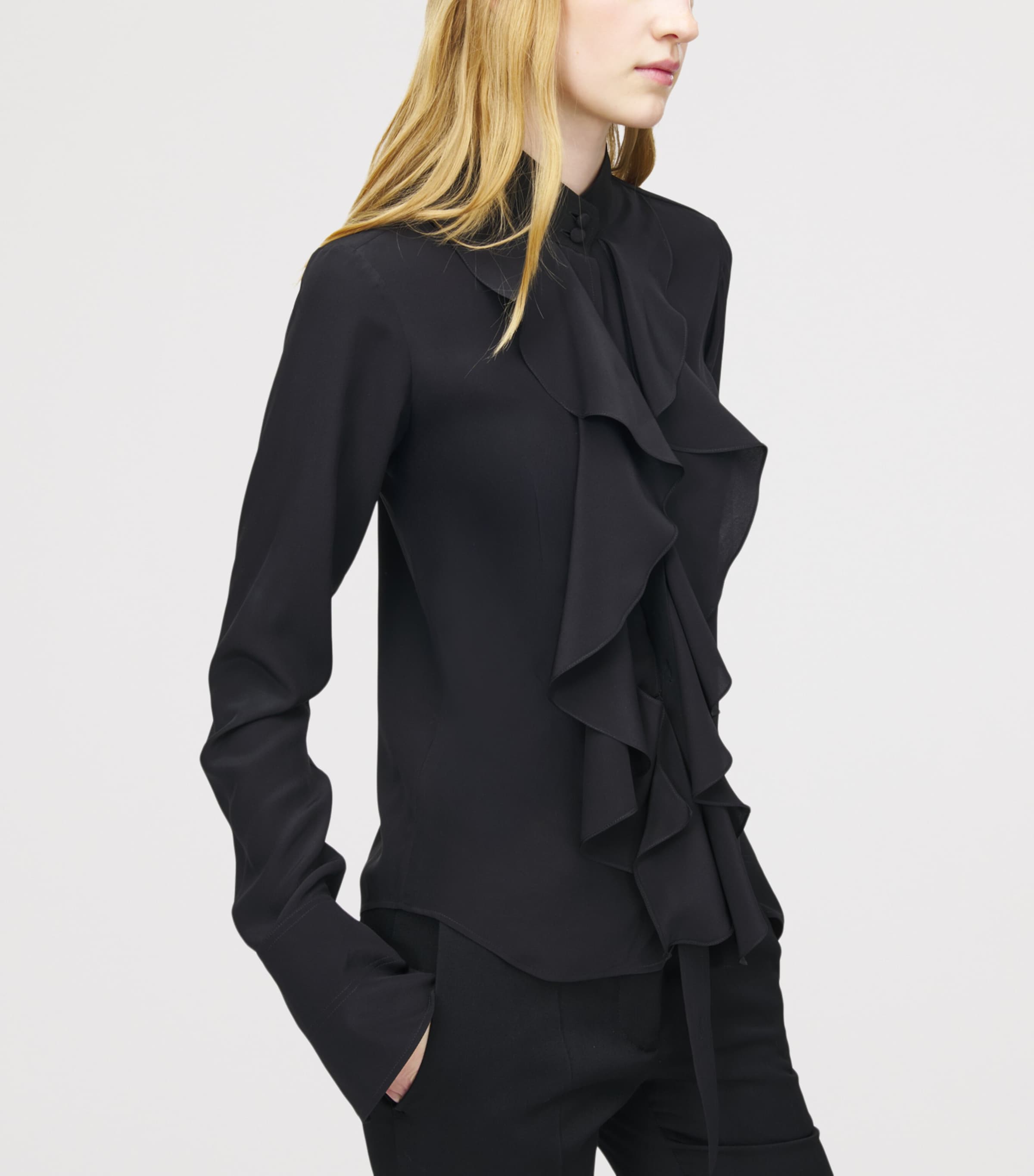 Cotton Ruffled Shirt 1000 Image 6